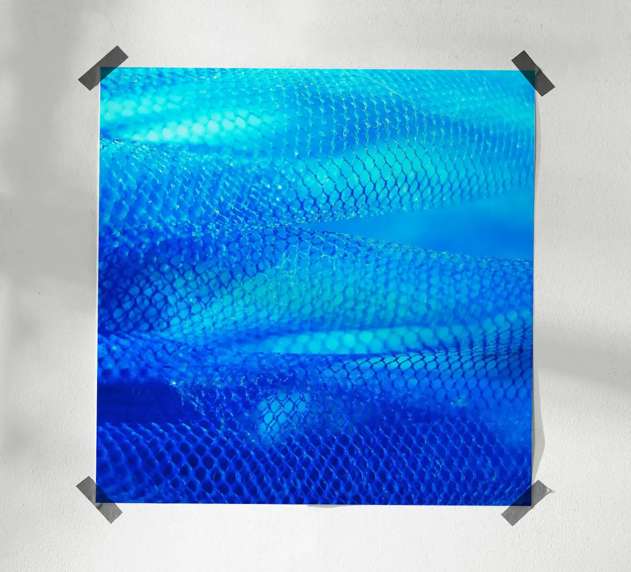 Blue poster by Inge Hauser Illustration