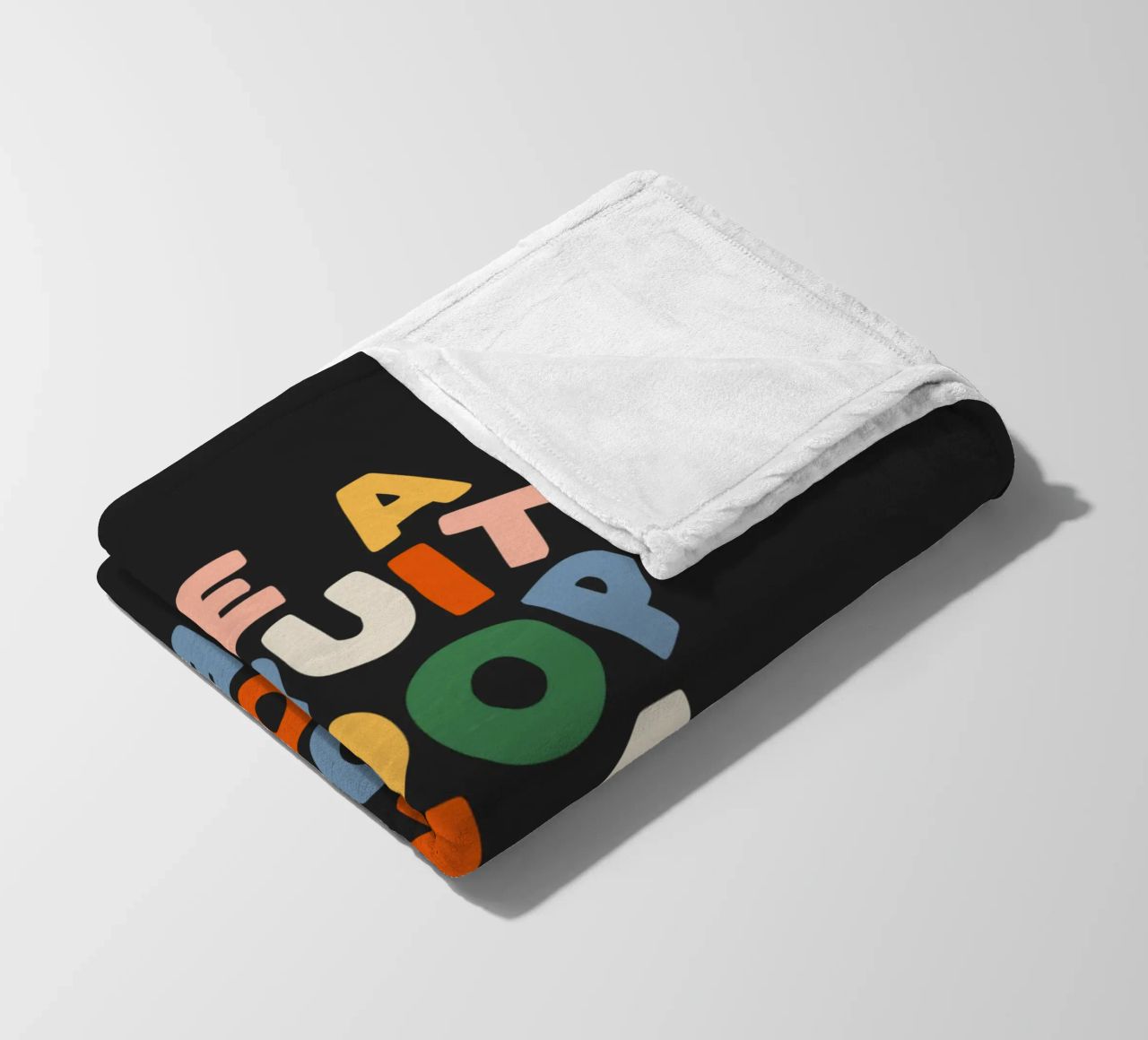 Be a Fruitloop in a World of Cheerios Typography Print fleece blanket by THE MOTIVATED TYPE