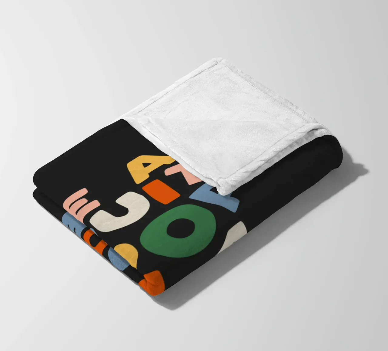 Be a Fruitloop in a World of Cheerios Typography Print fleece blanket by THE MOTIVATED TYPE