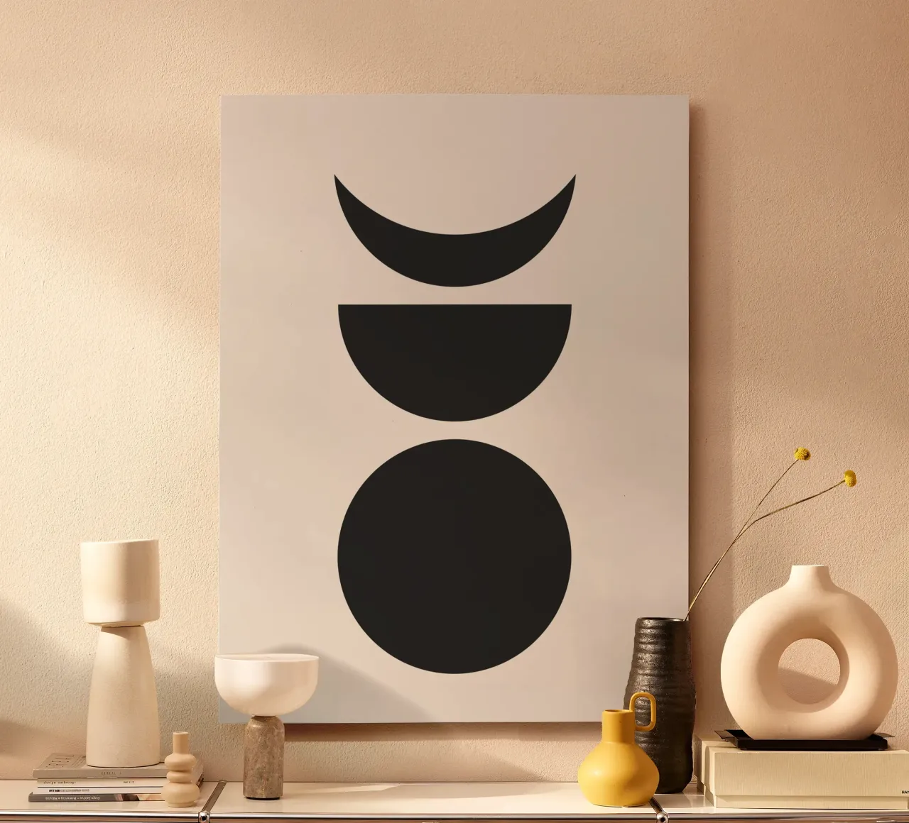 Astratto Boho metà secolo Pattern 27 alluminio dibond da Paigaam Studio