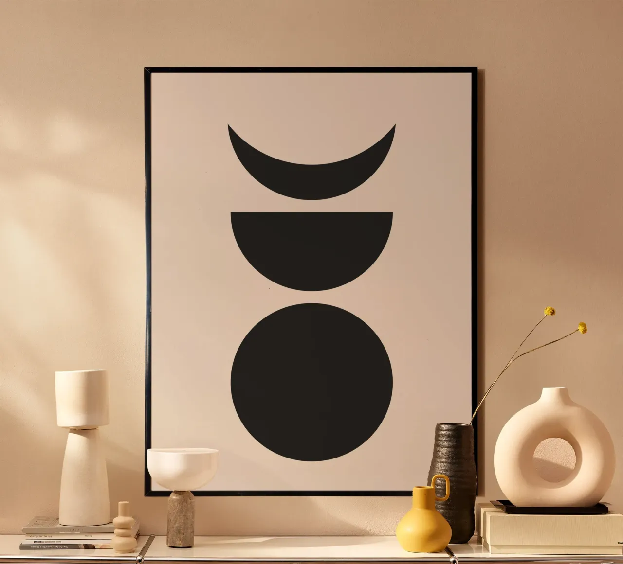 Astratto Boho metà secolo Pattern 27 carta hahnemühle da Paigaam Studio