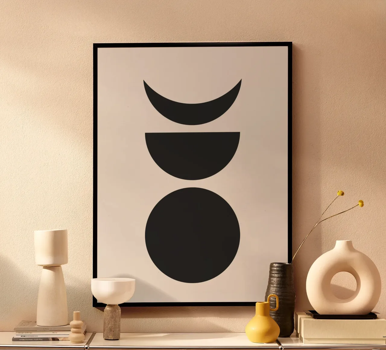 Astratto Boho metà secolo Pattern 27 carta hahnemühle da Paigaam Studio