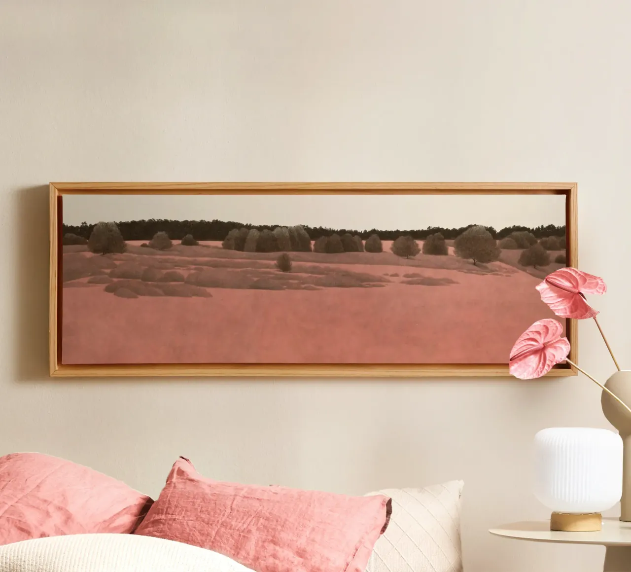 Red Sand Desert 2020 canvas with Floater frame by Soyoung Kwon