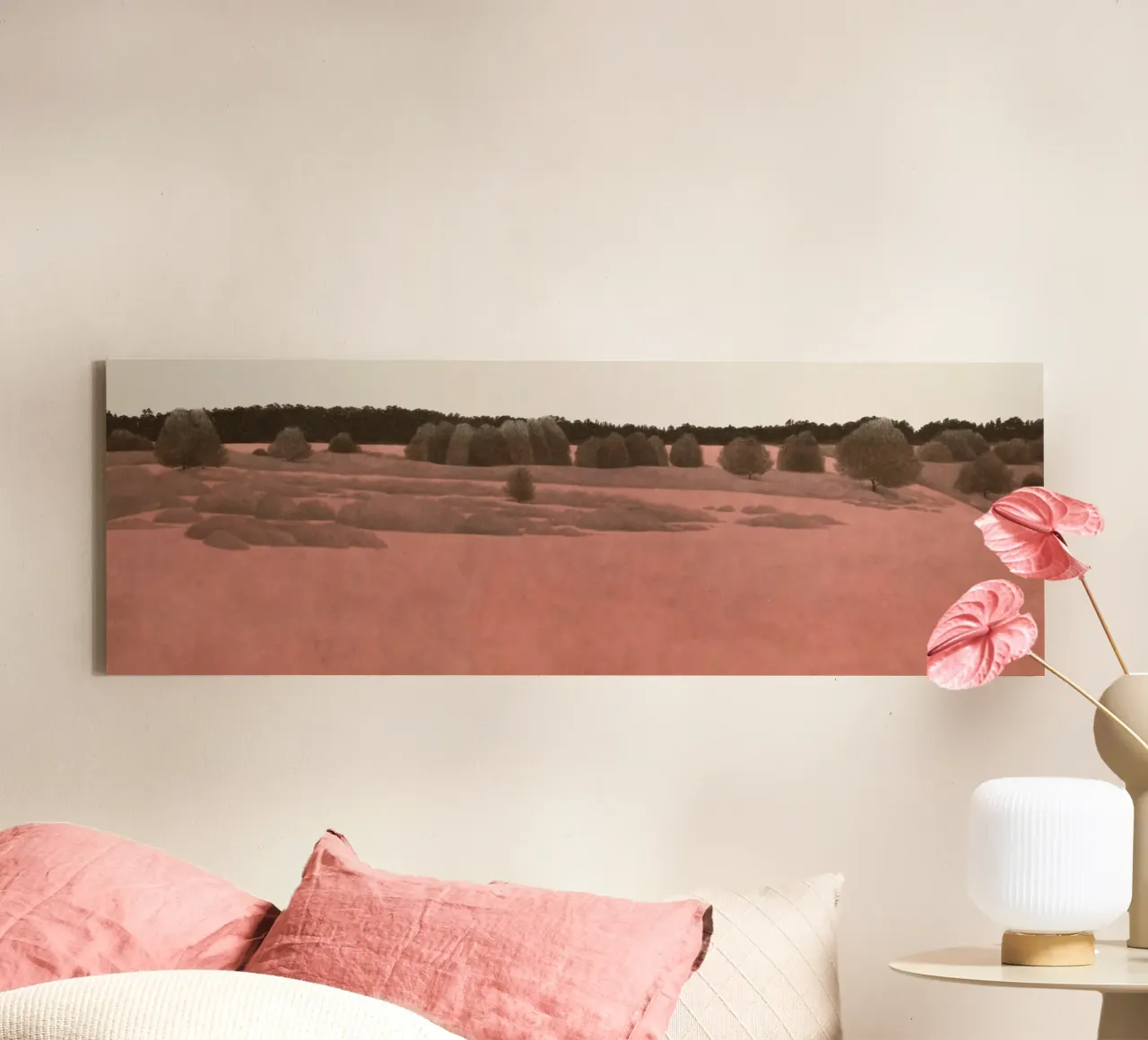 Red Sand Desert 2020 canvas with Floater frame by Soyoung Kwon