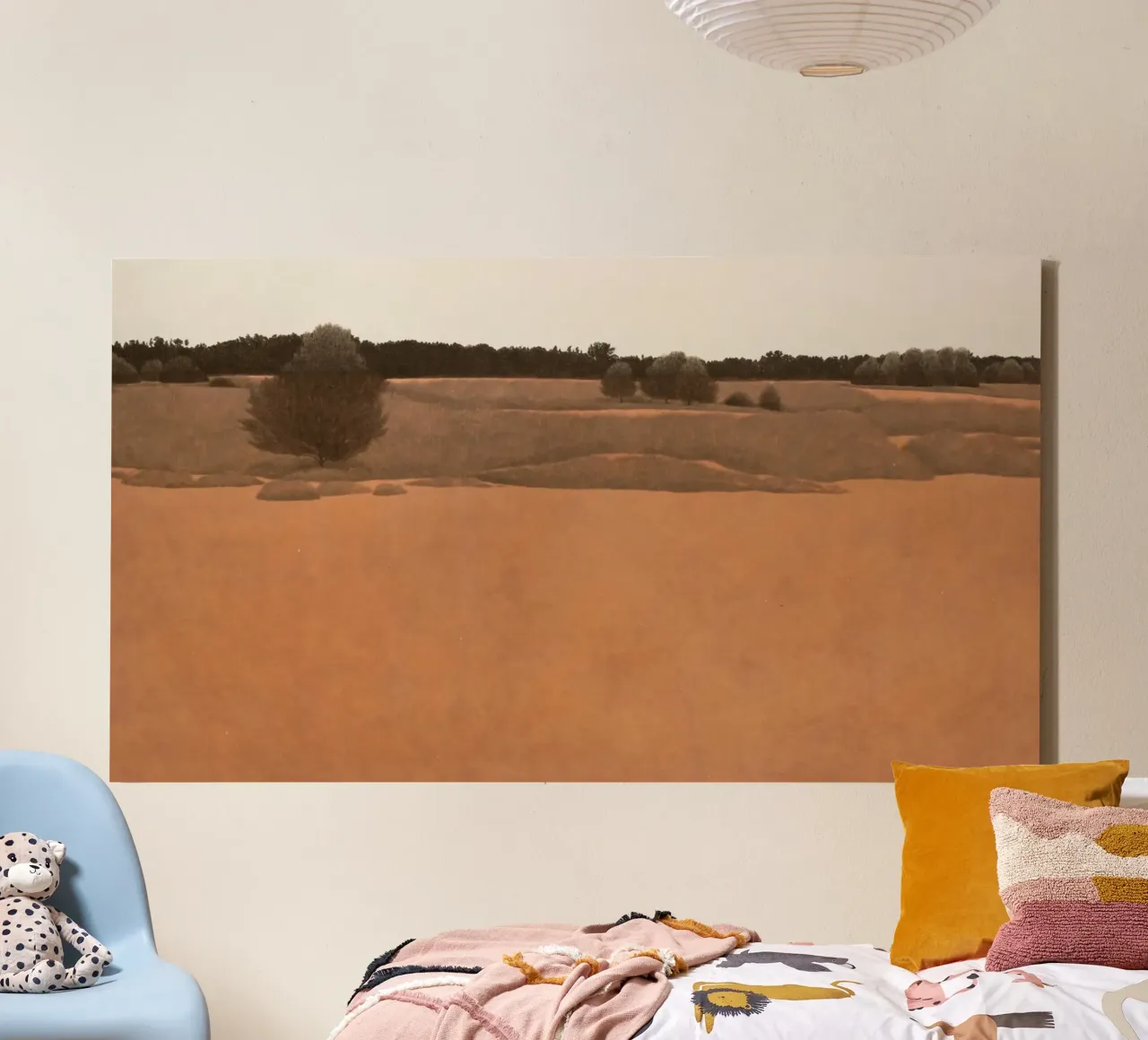 Red Sand Desert 2020 canvas with Floater frame by Soyoung Kwon