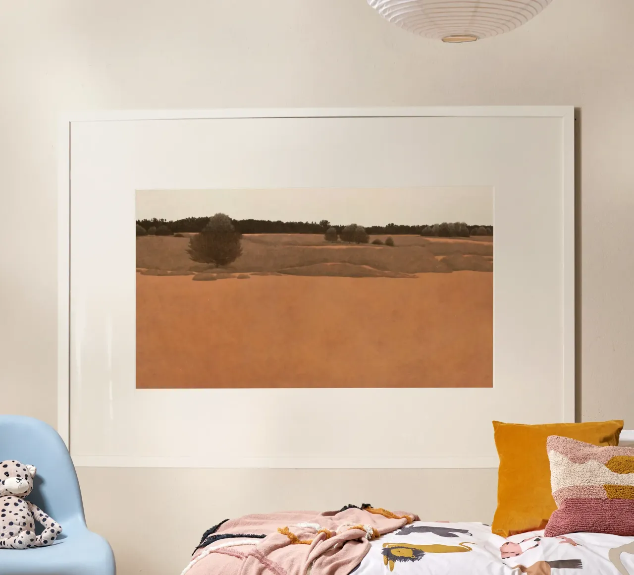 Deserto di sabbia rossa 2020 poster con telaio in alluminio da Soyoung Kwon