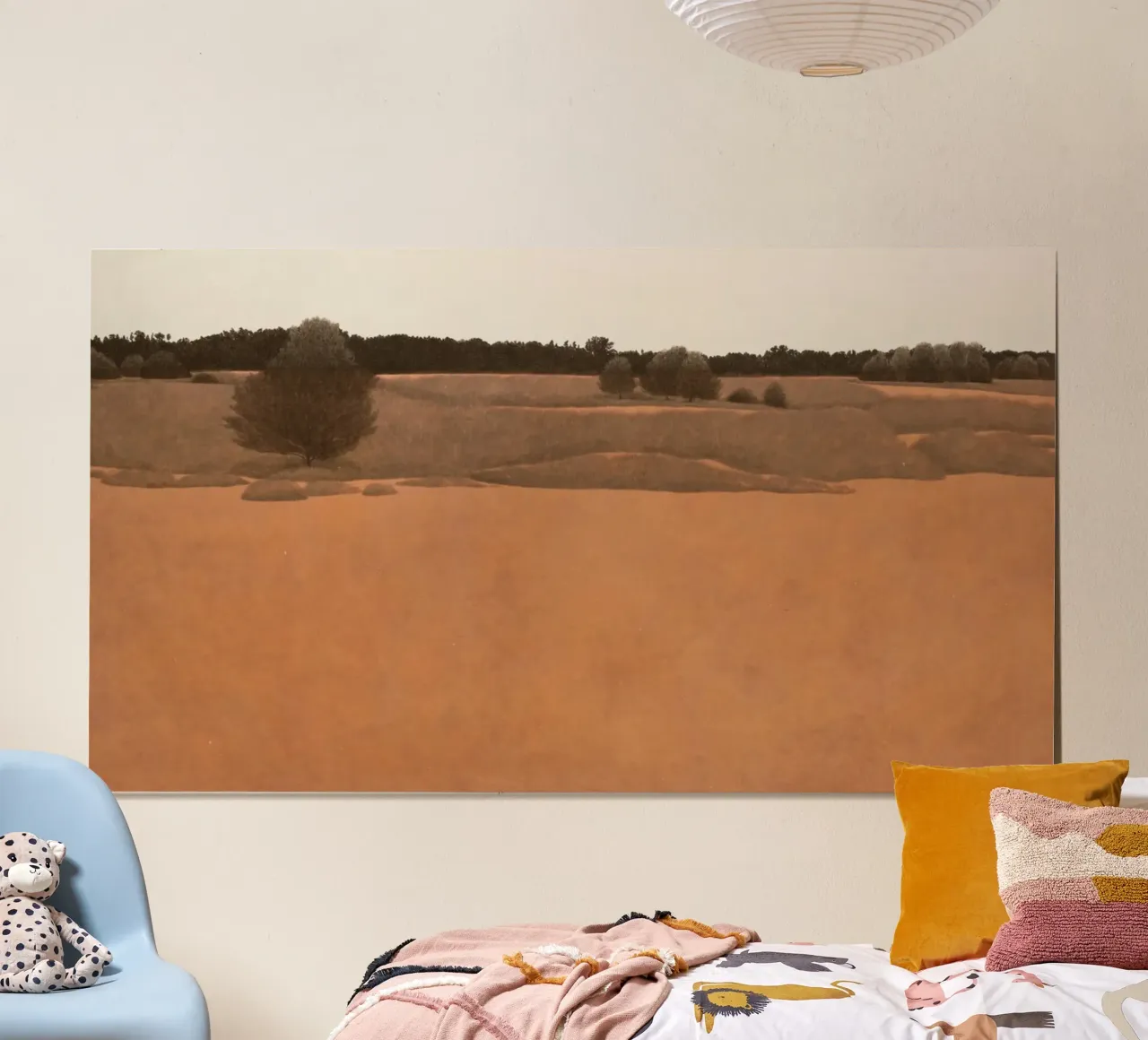 Deserto di sabbia rossa 2020 poster con telaio in alluminio da Soyoung Kwon