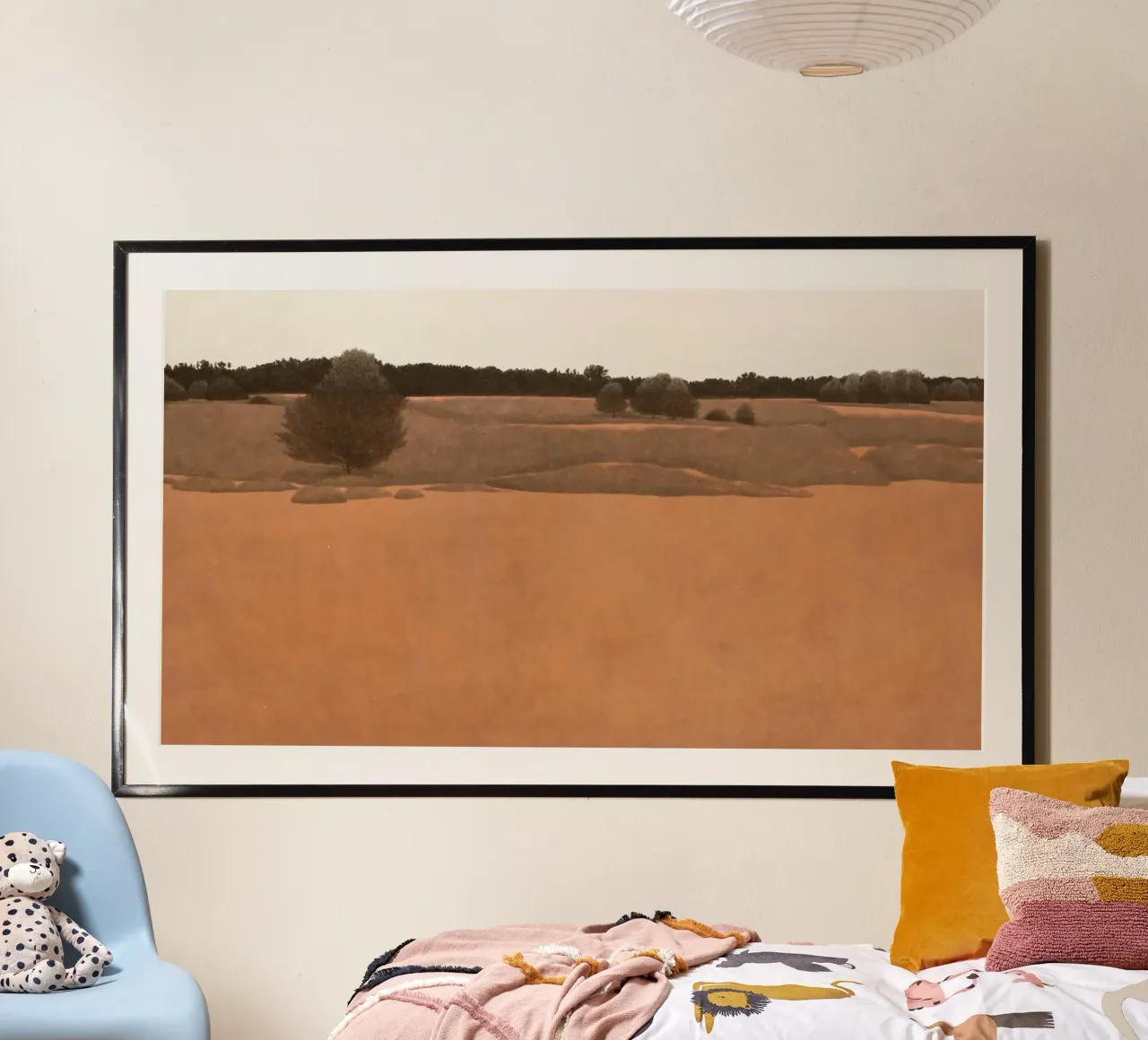 Deserto di sabbia rossa 2020 poster con telaio in alluminio da Soyoung Kwon