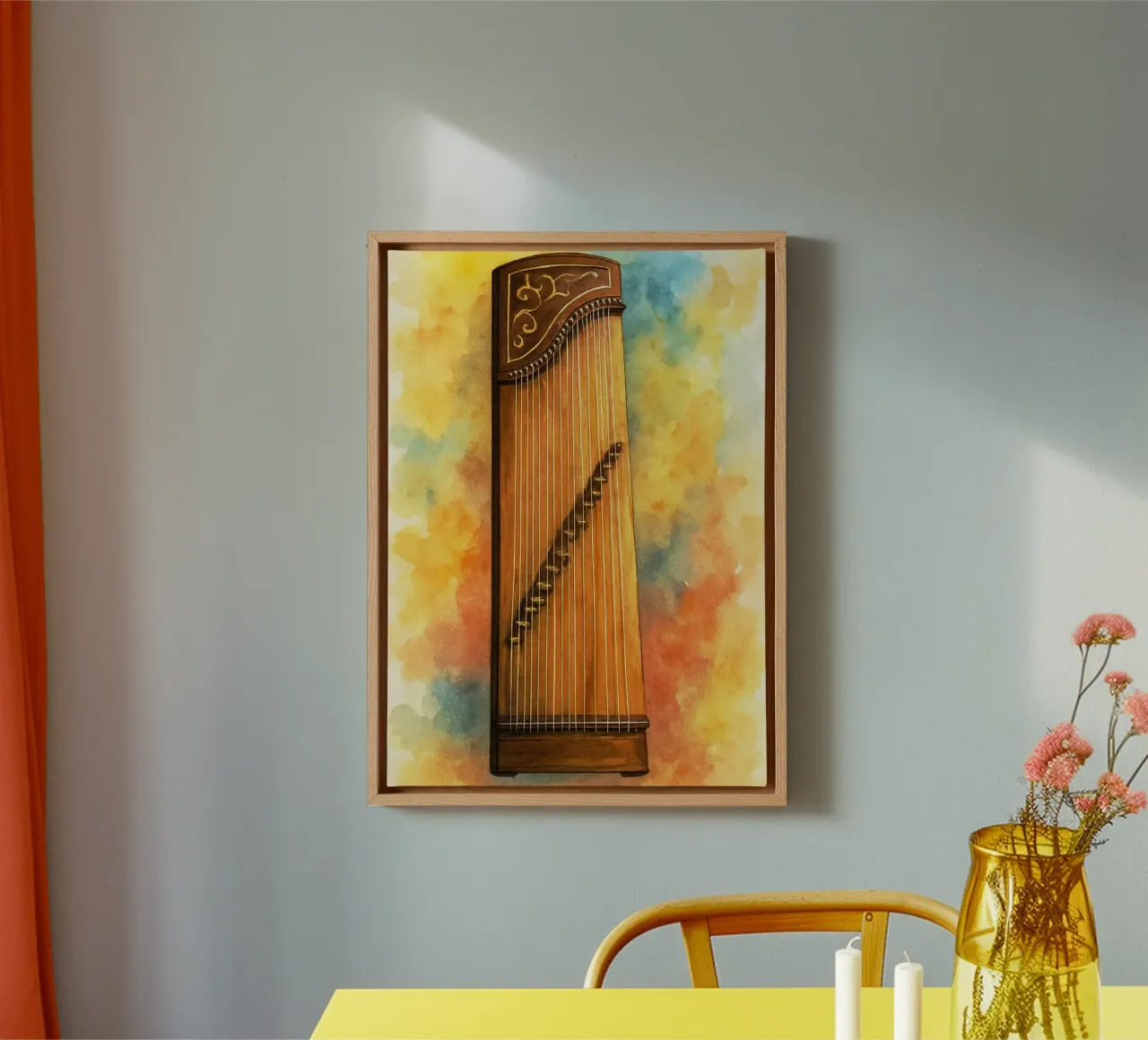 ghuzeng imagination painting drawing art canvas with Floater frame by the gendels