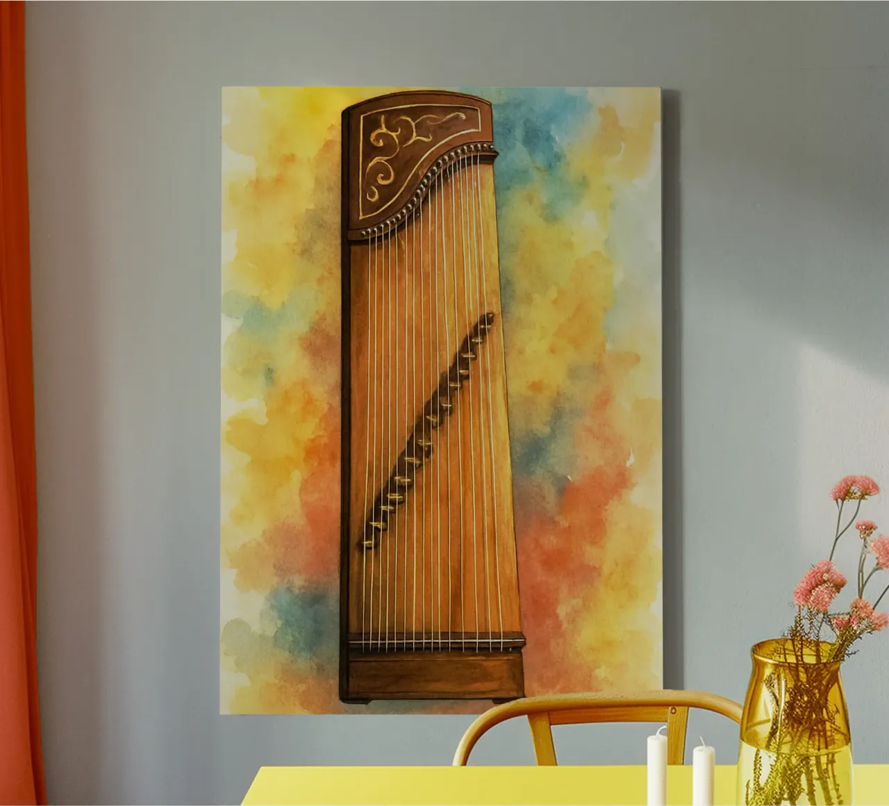 ghuzeng imagination painting drawing art canvas with Floater frame by the gendels