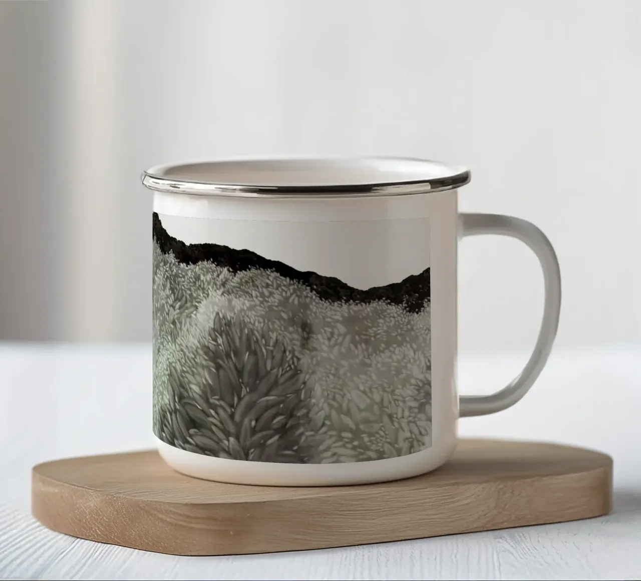 Vogliamo? 2017 tazza in smalto da Soyoung Kwon