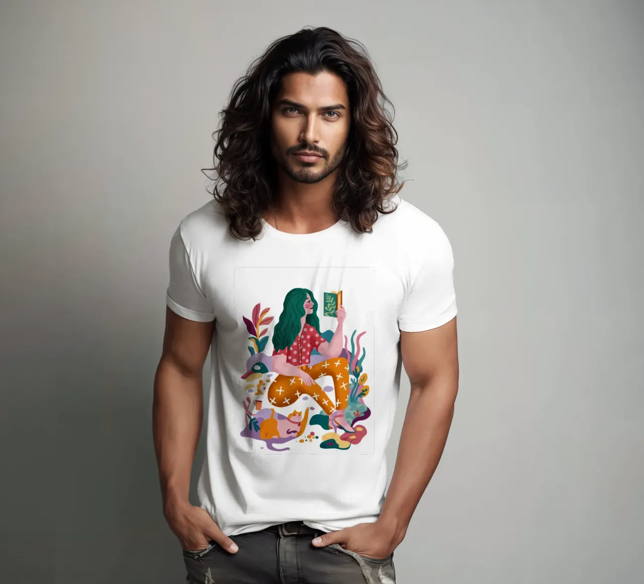 Esplorazione creativa t-shirt da Petal Canvas