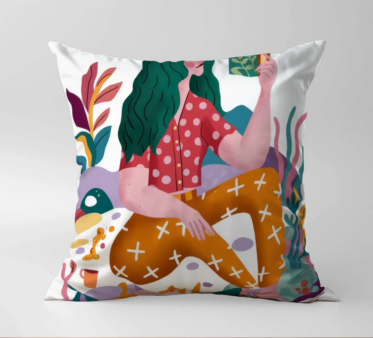 Esplorazione creativa cuscino da Petal Canvas