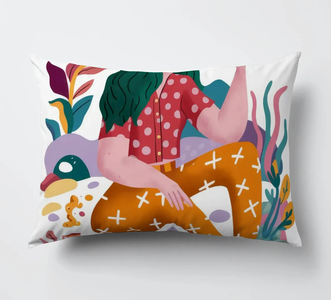 Esplorazione creativa cuscino da Petal Canvas