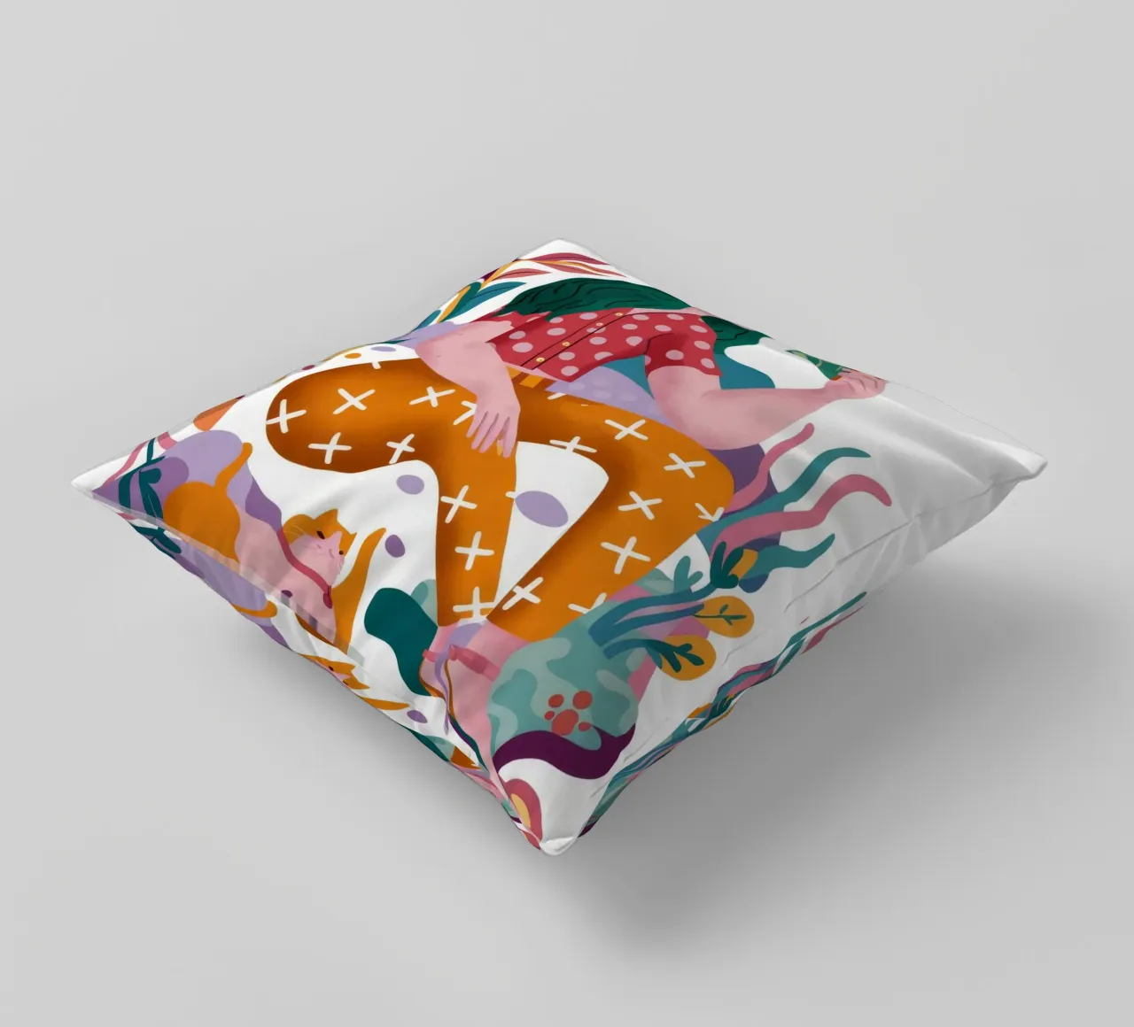 Esplorazione creativa cuscino da Petal Canvas