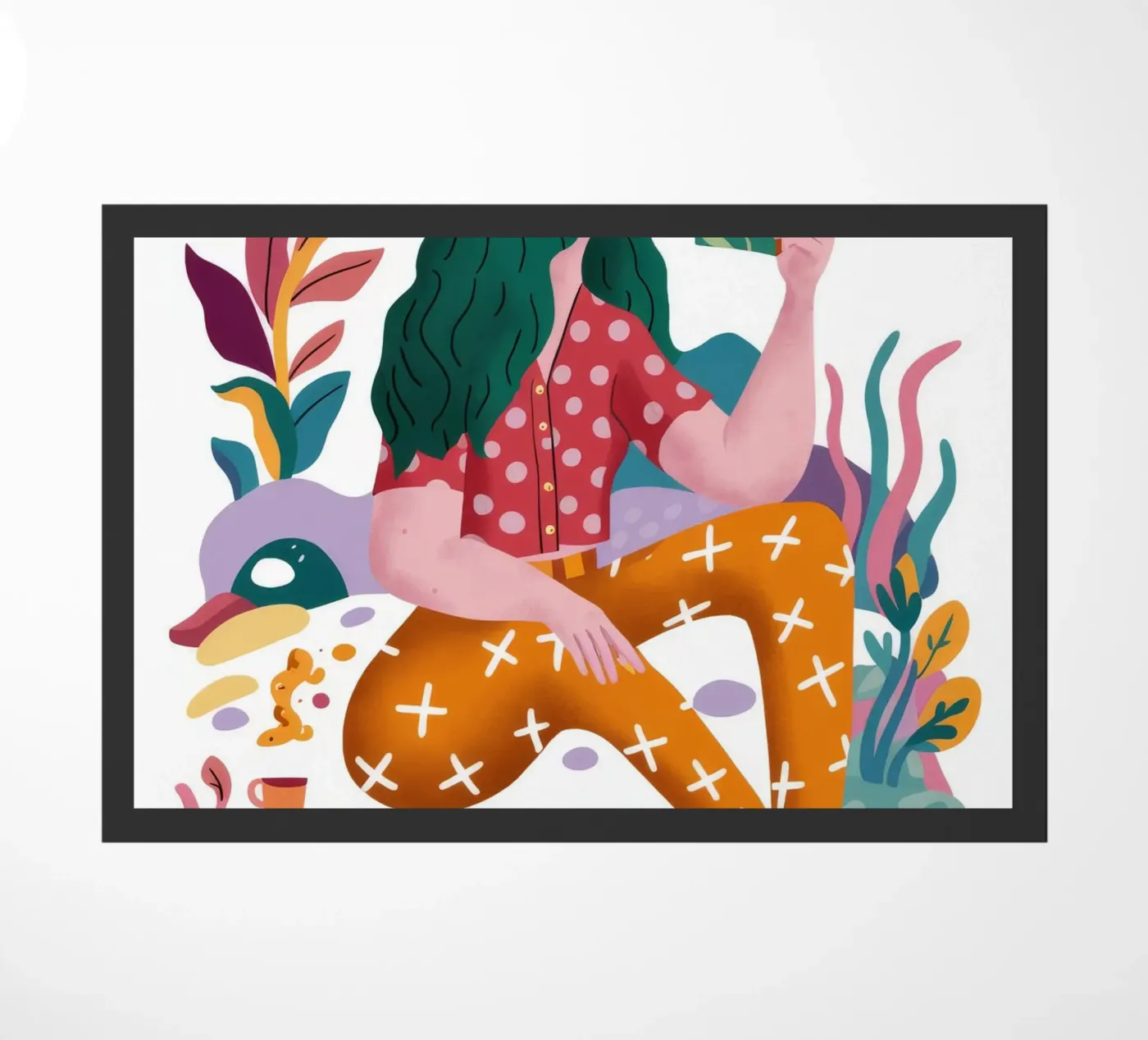 Creative Exploration doormat by Petal Canvas