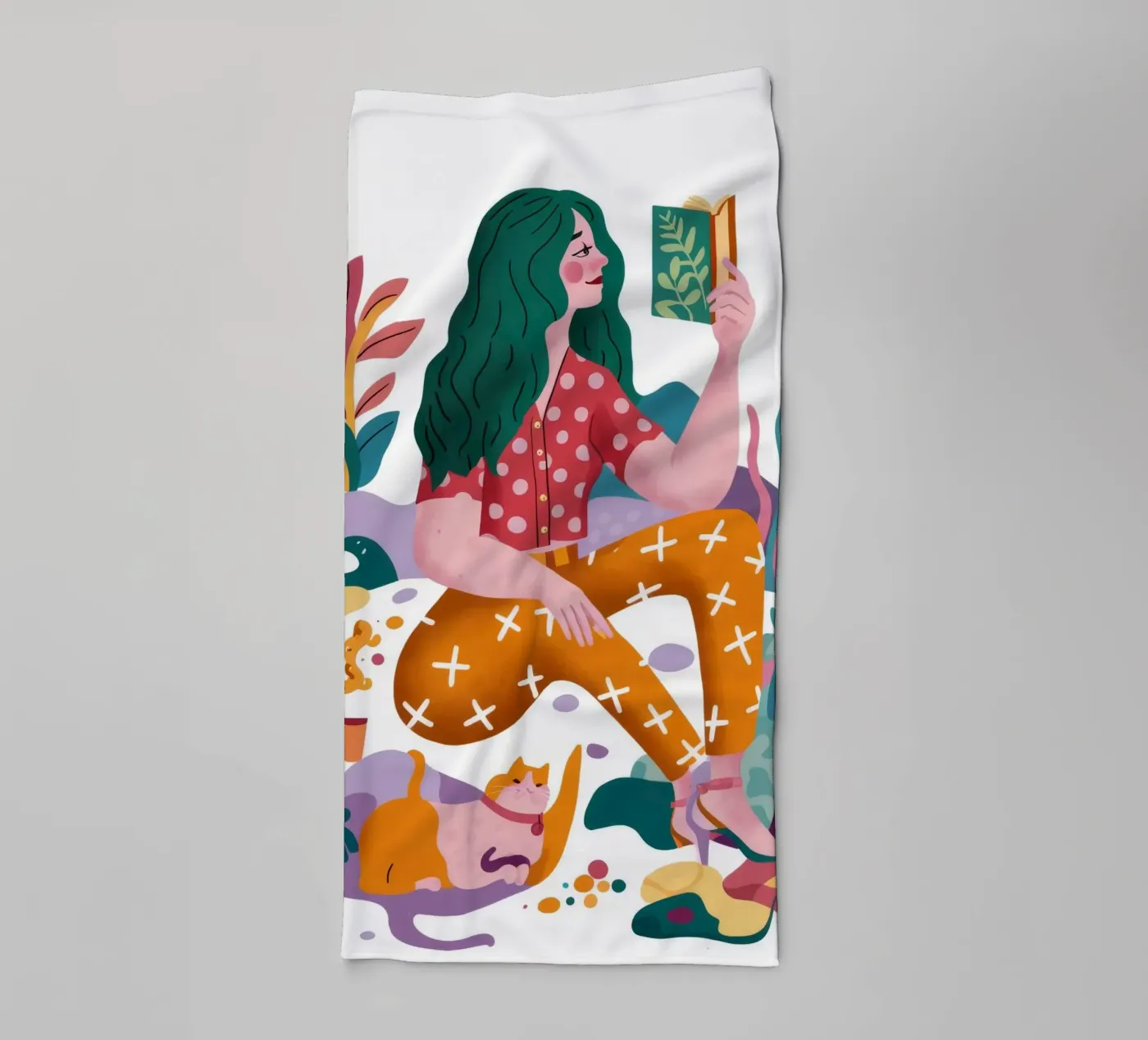Creative Exploration towel by Petal Canvas