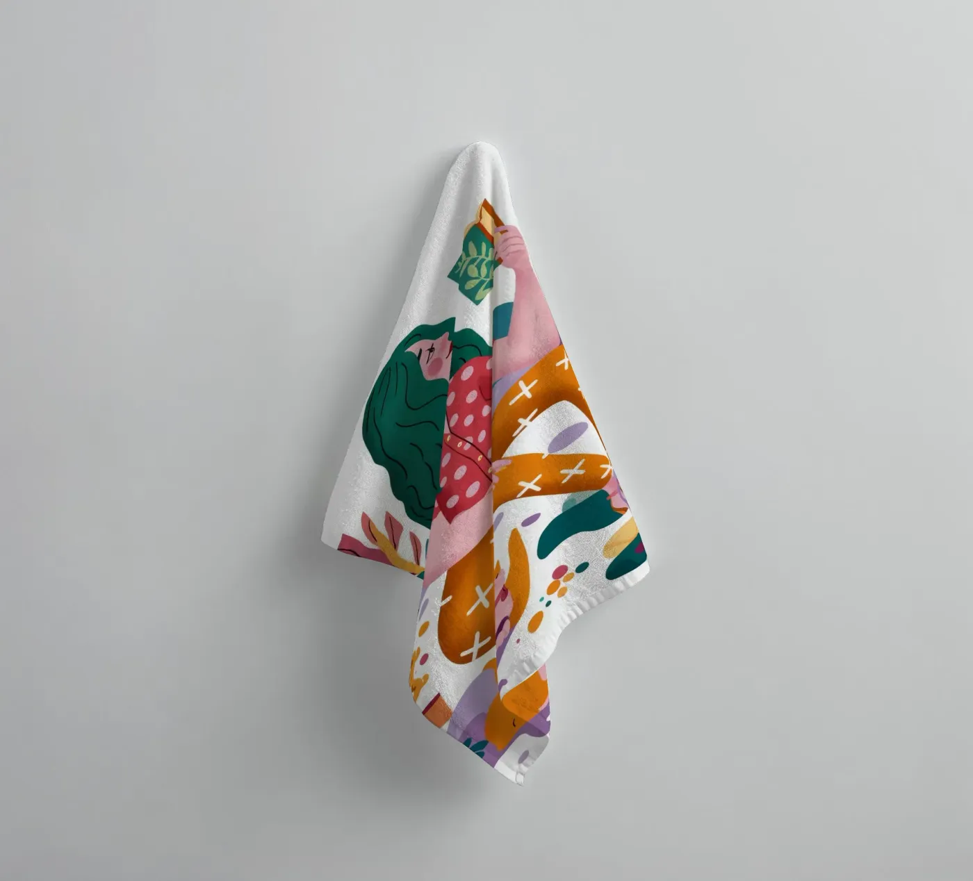 Creative Exploration towel by Petal Canvas