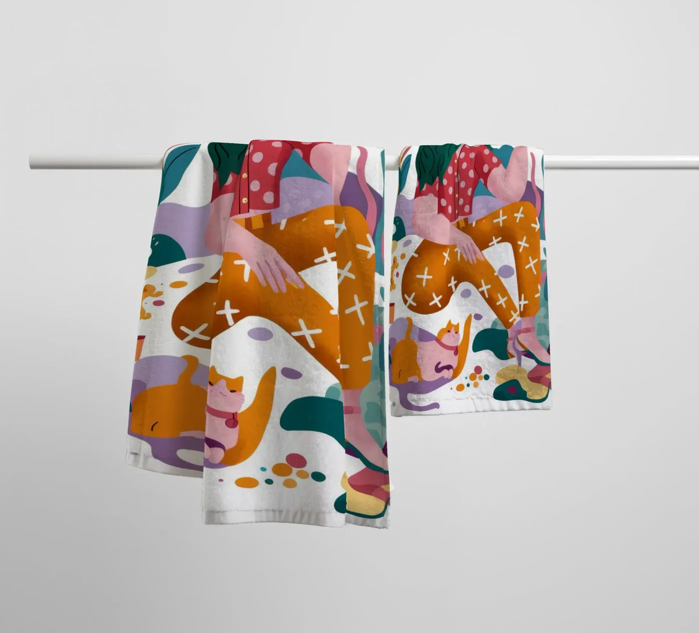 Creative Exploration towel by Petal Canvas