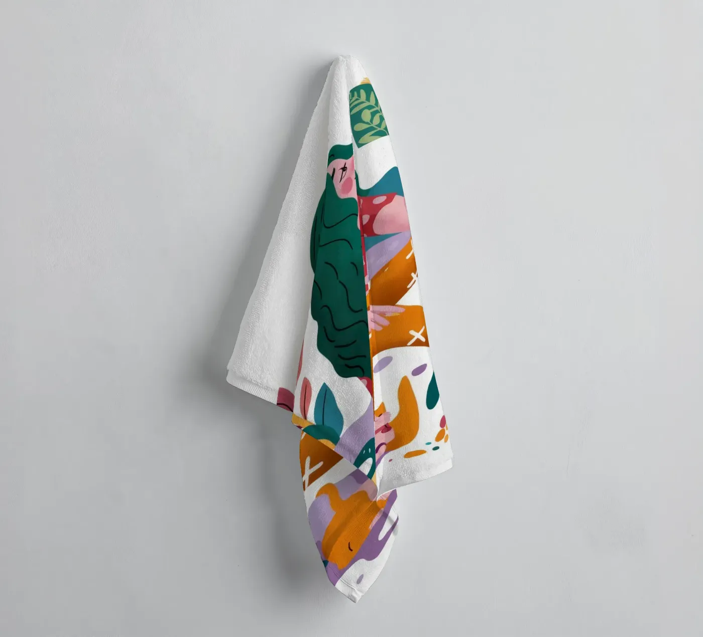Creative Exploration towel by Petal Canvas
