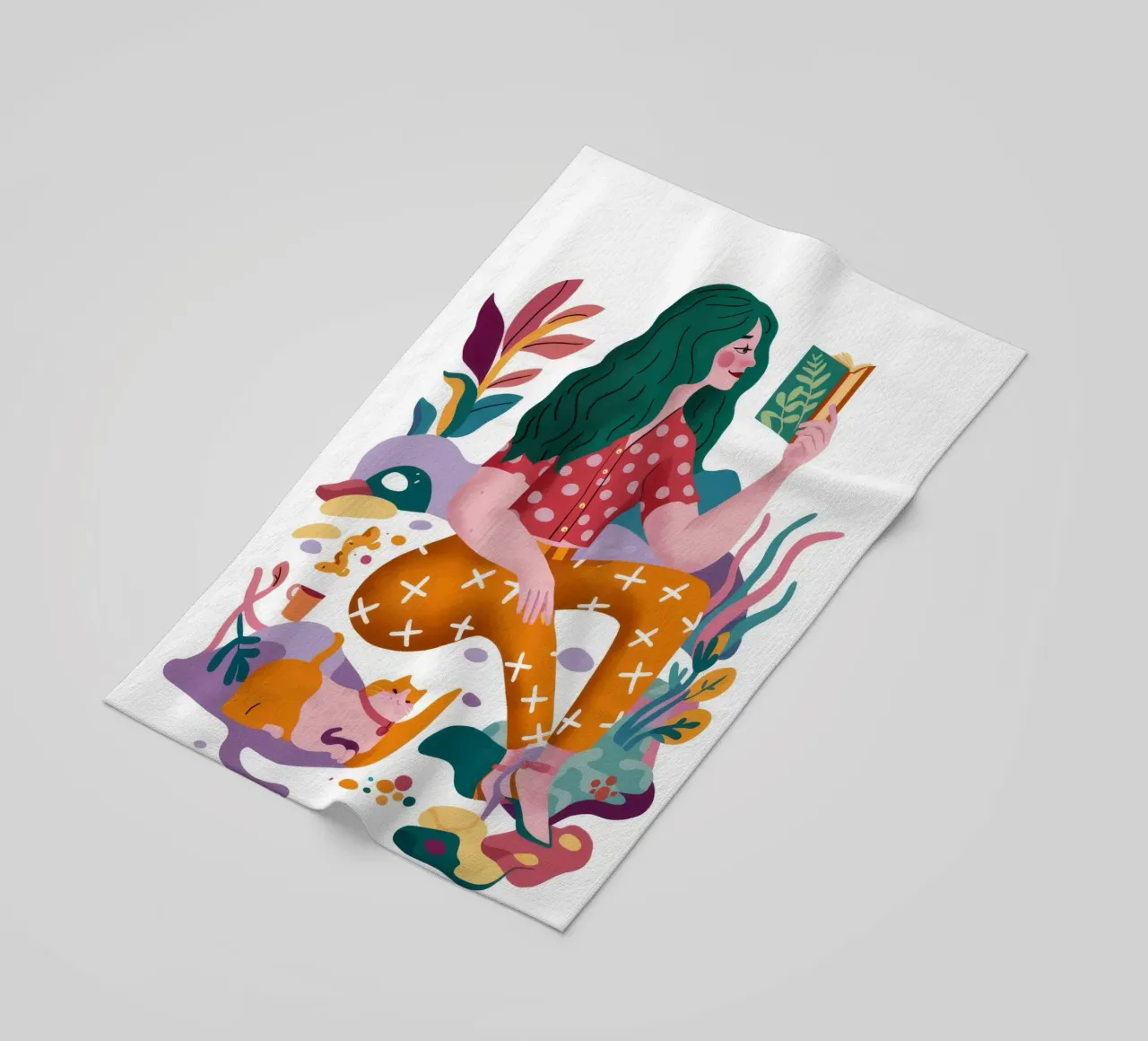 Esplorazione creativa telo mare da Petal Canvas