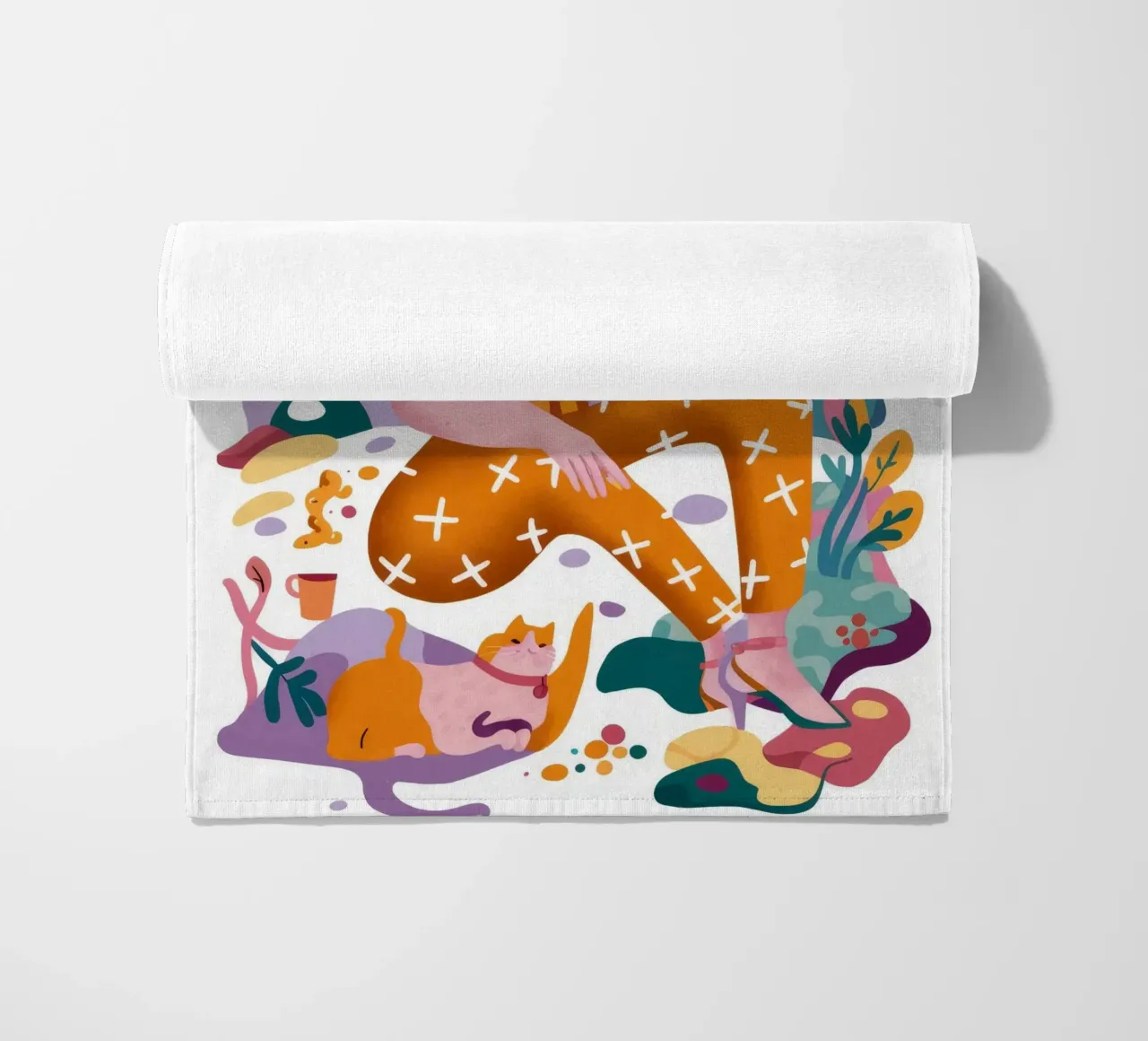 Esplorazione creativa telo mare da Petal Canvas