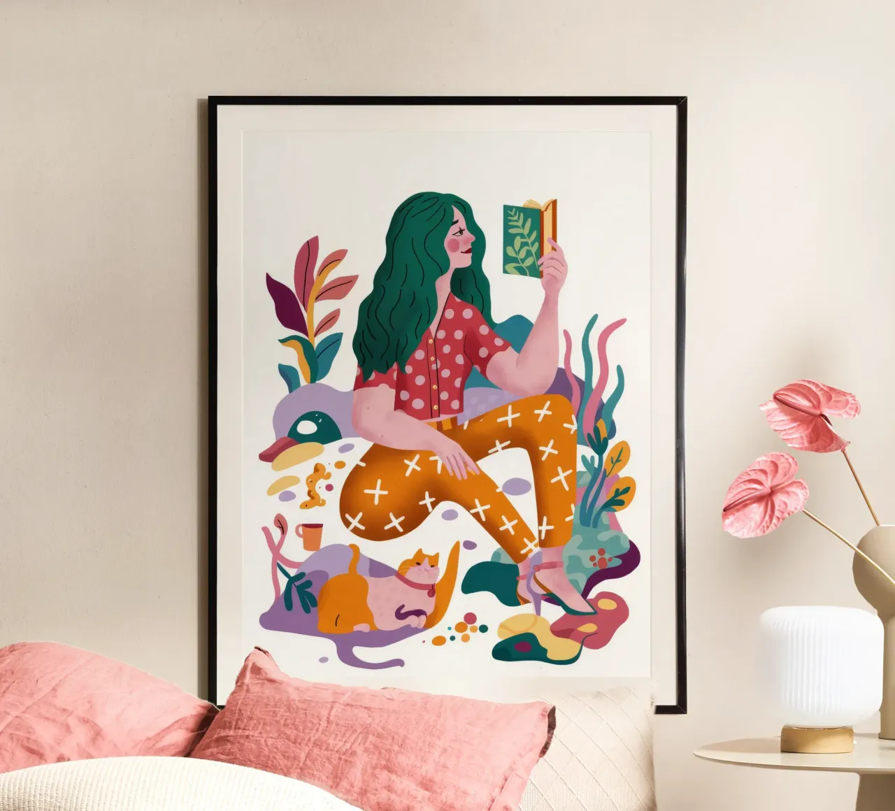 Esplorazione creativa poster con telaio in plastica da Petal Canvas