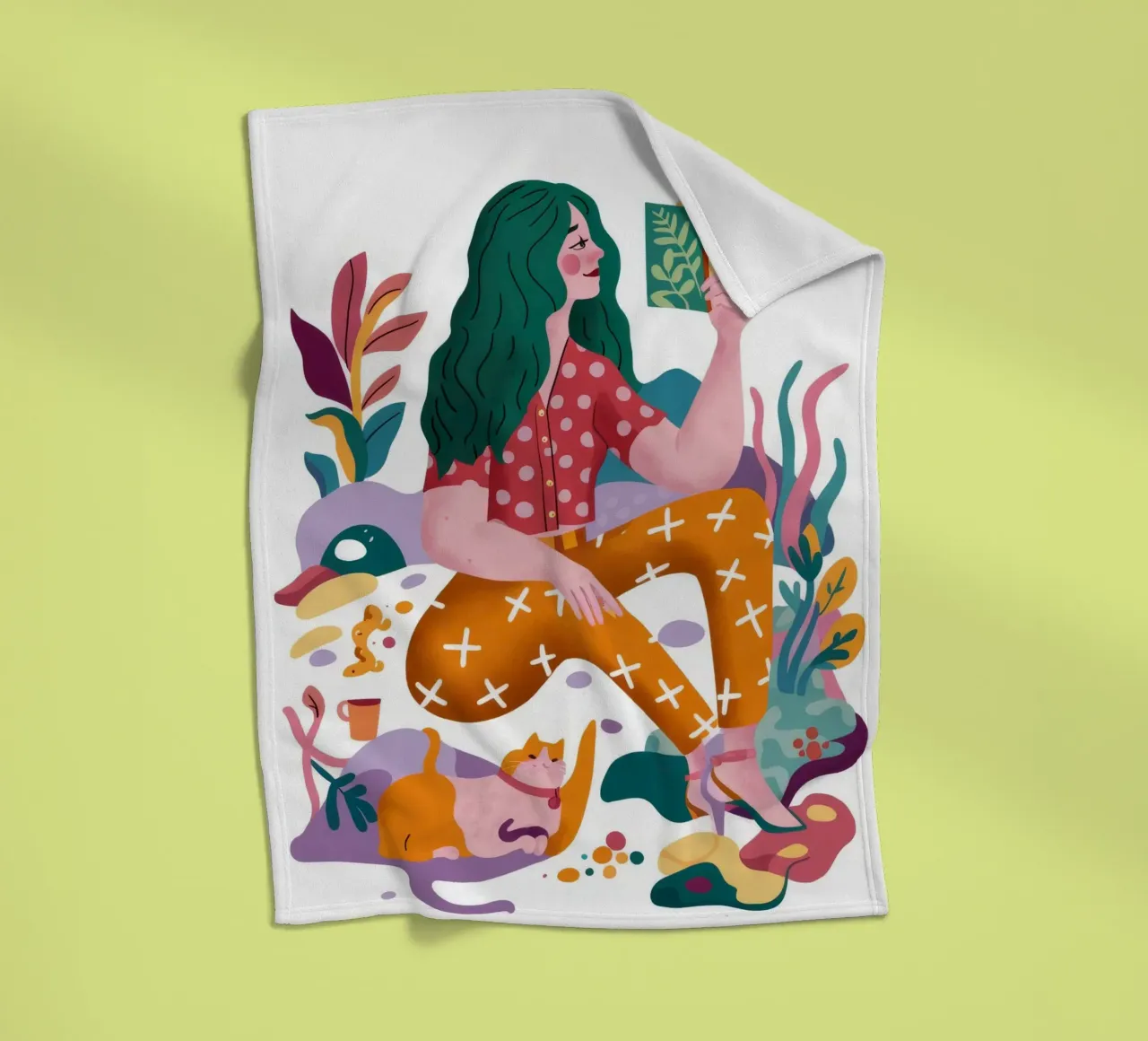 Creatieve verkenning fleecedeken van Petal Canvas