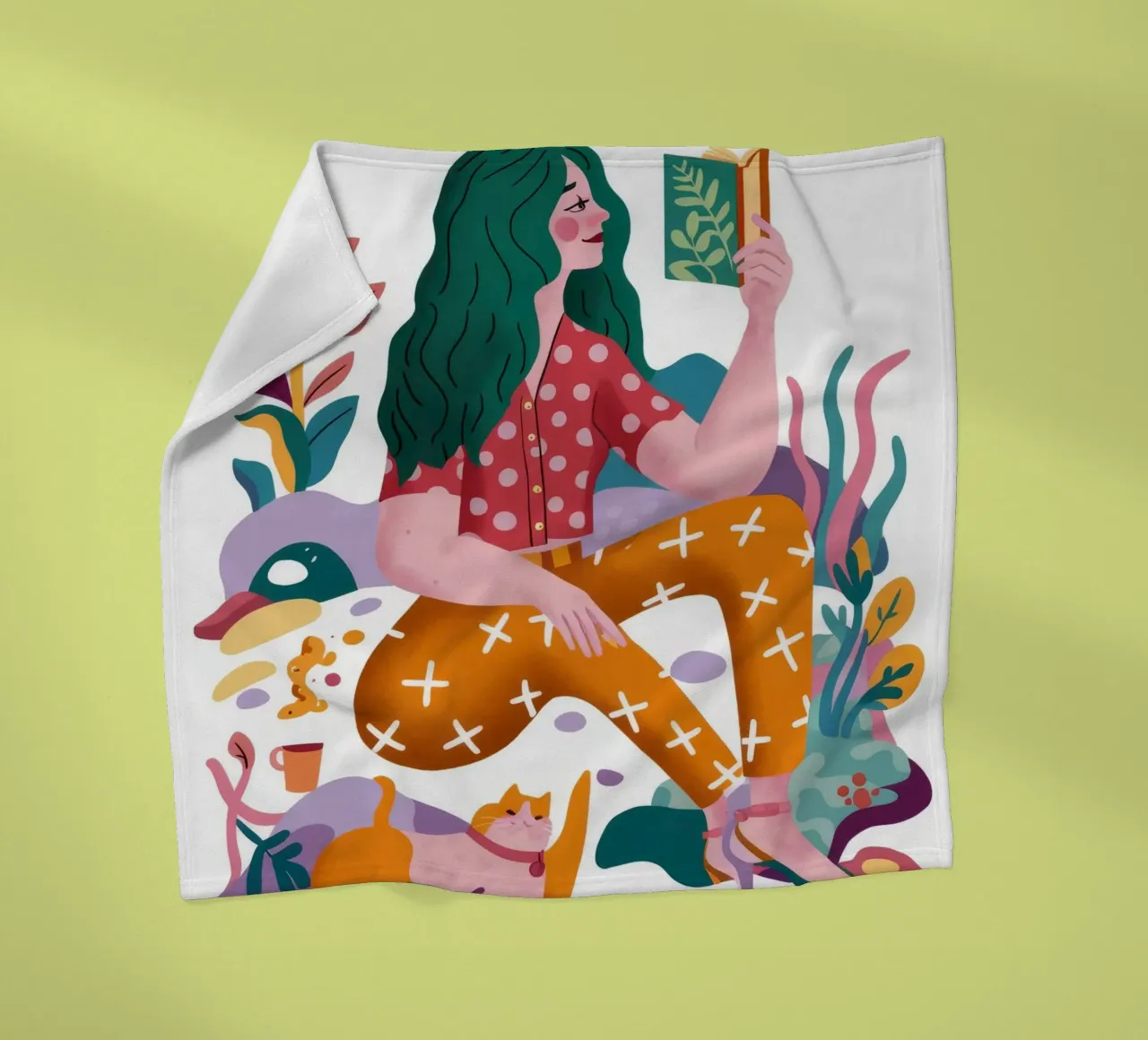 Creatieve verkenning fleecedeken van Petal Canvas