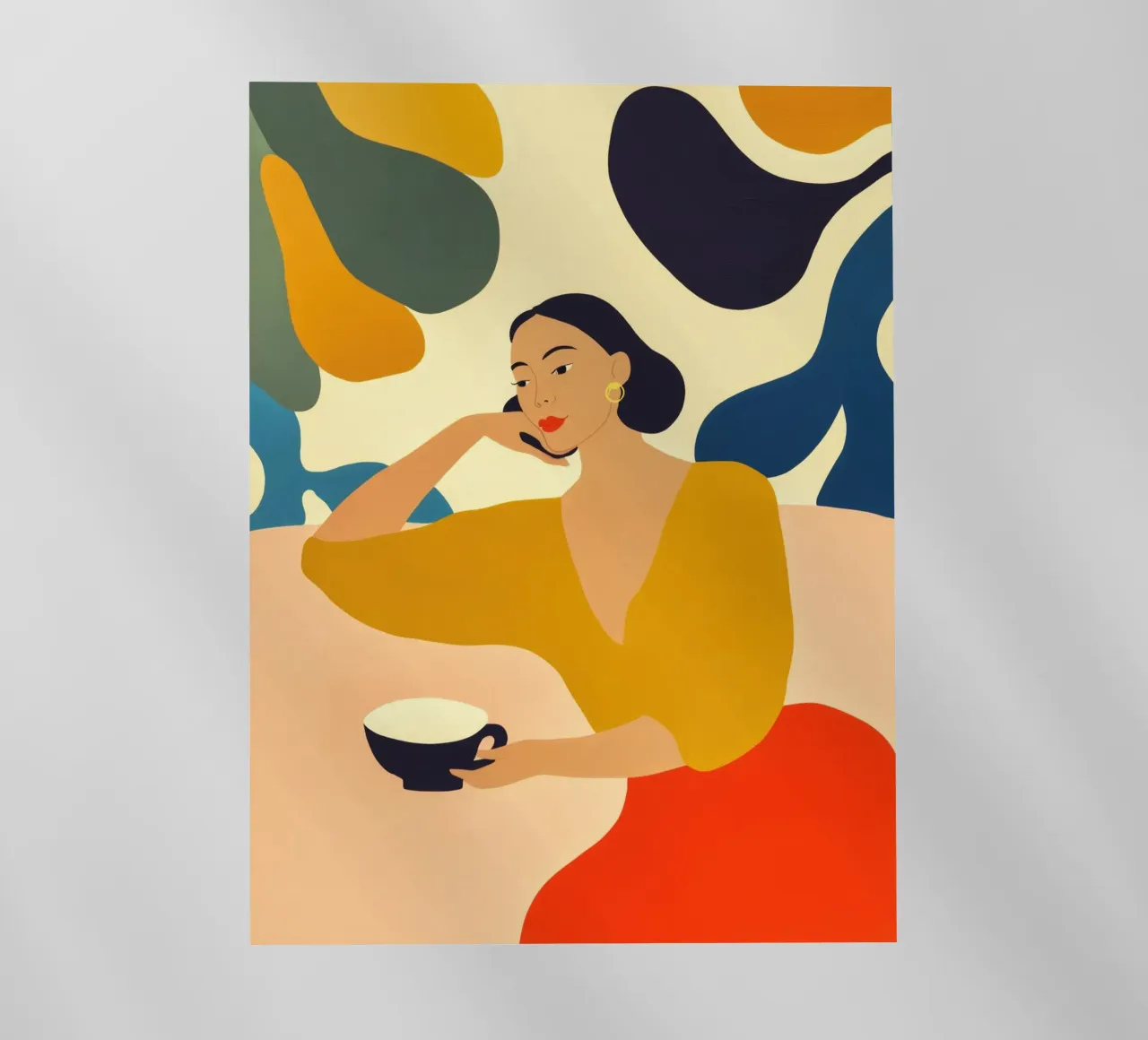 Un momento di pace nella caffetteria | Quadro di cucina pellicola backlit da Autofocus