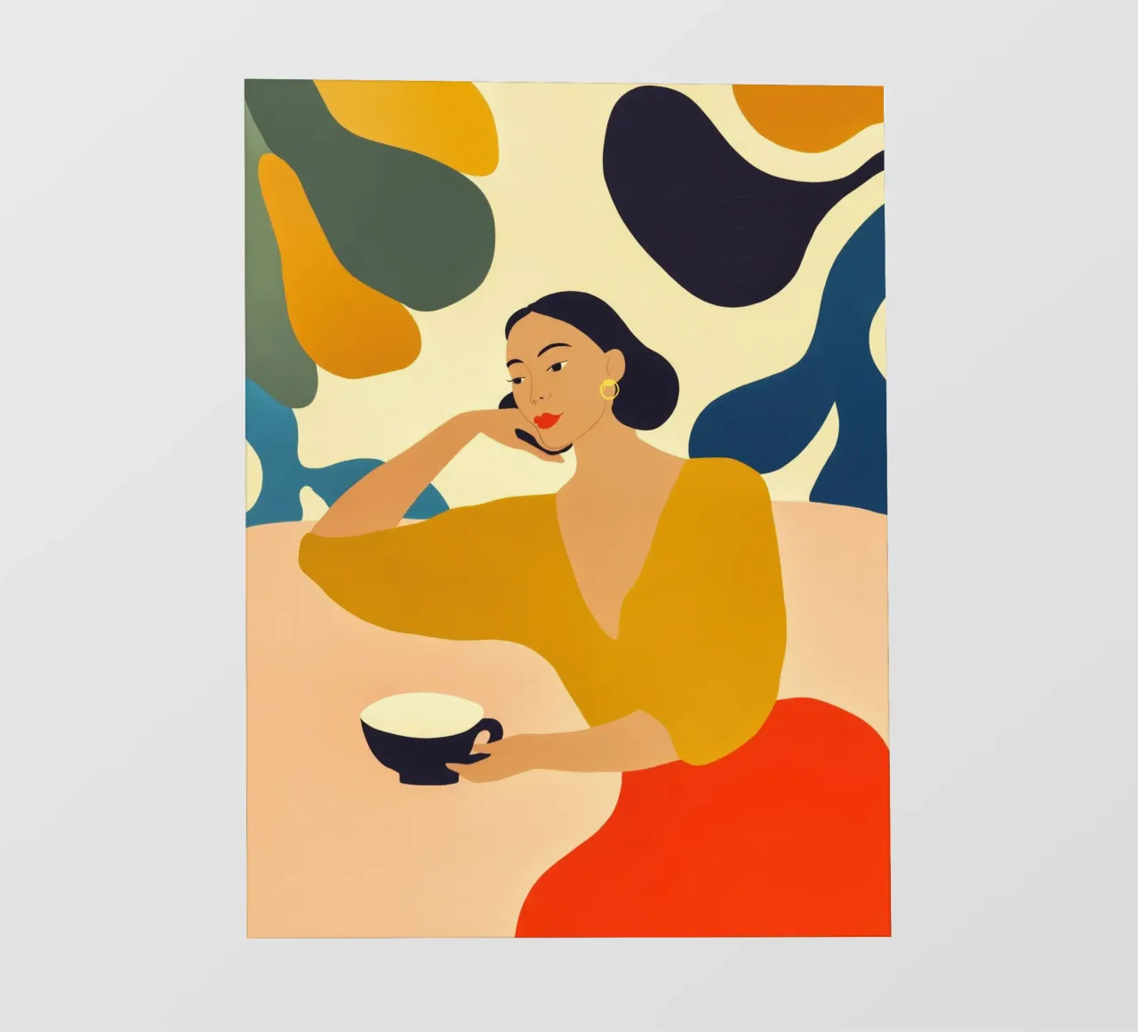 Un momento di pace nella caffetteria | Quadro di cucina pellicola backlit da Autofocus