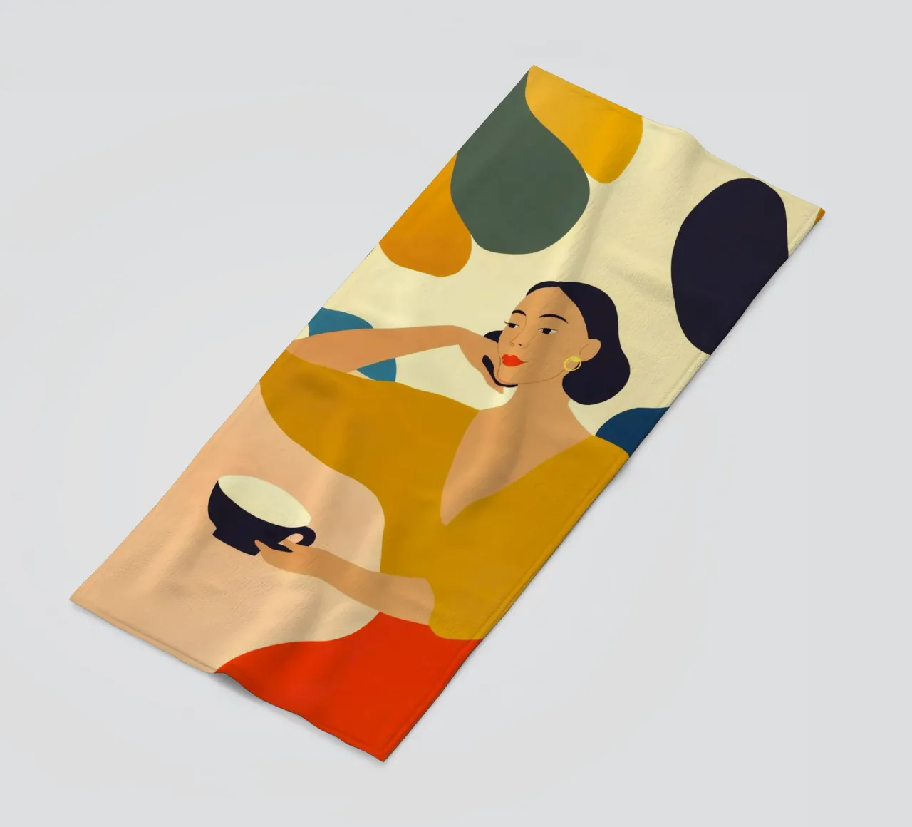 Un momento di pace nella caffetteria | Quadro di cucina telo mare da Autofocus