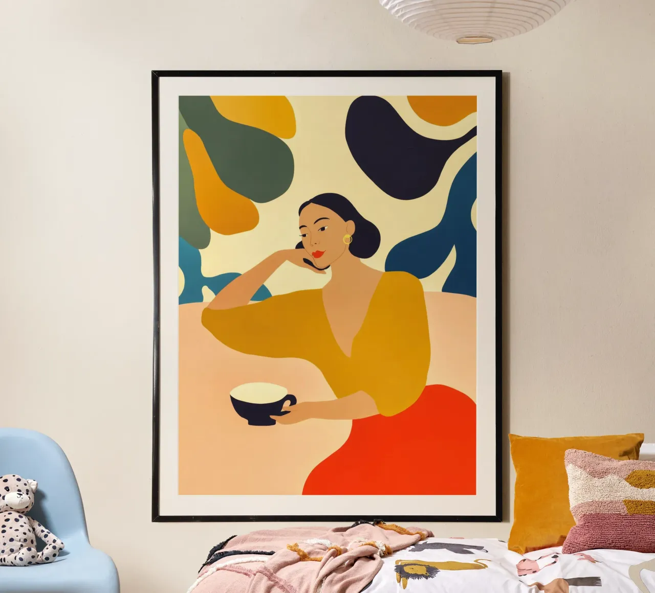 Un momento di pace nella caffetteria | Quadro di cucina carta hahnemühle da Autofocus