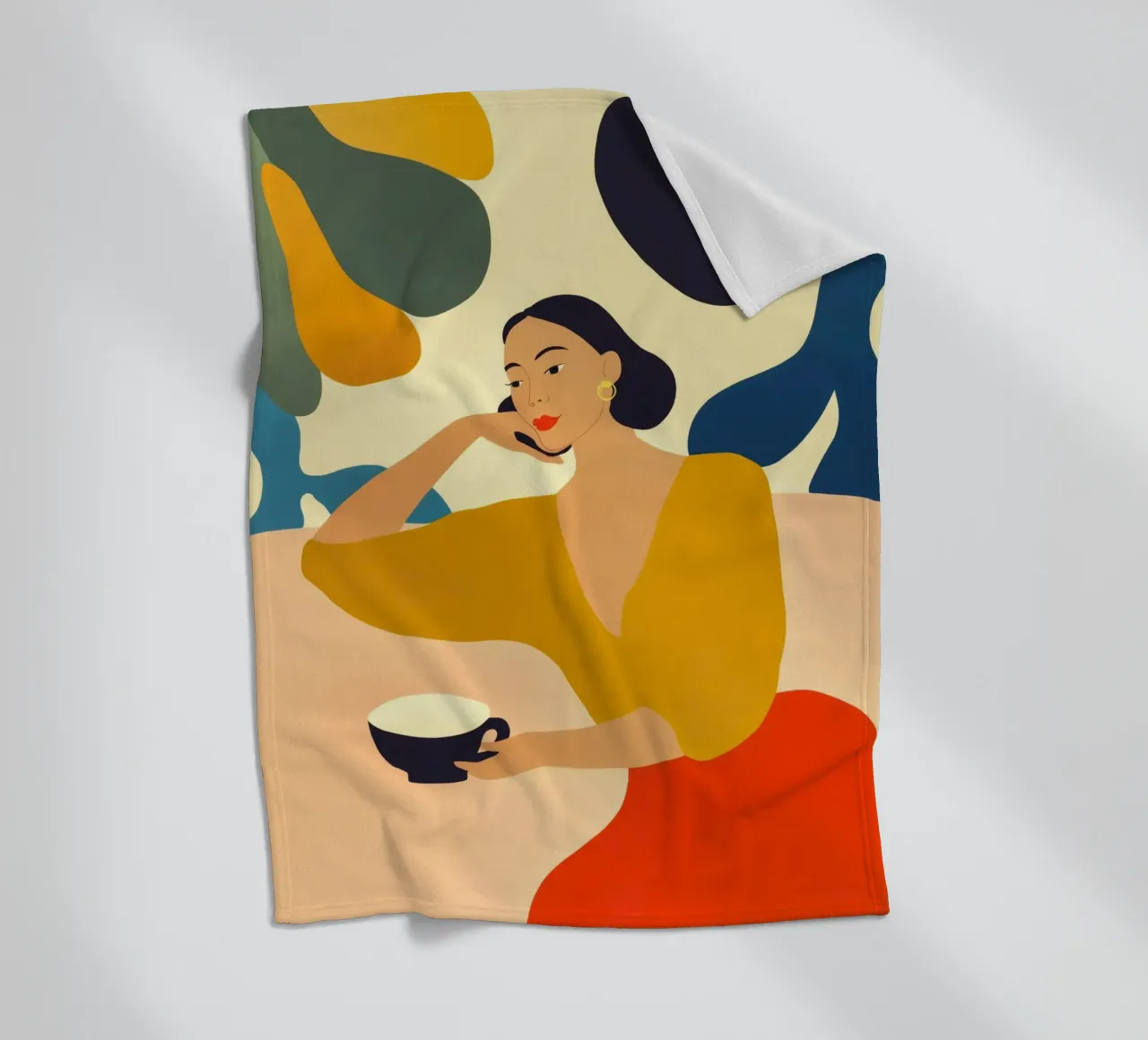 Un momento di pace nella caffetteria | Quadro di cucina coperta in pile da Autofocus