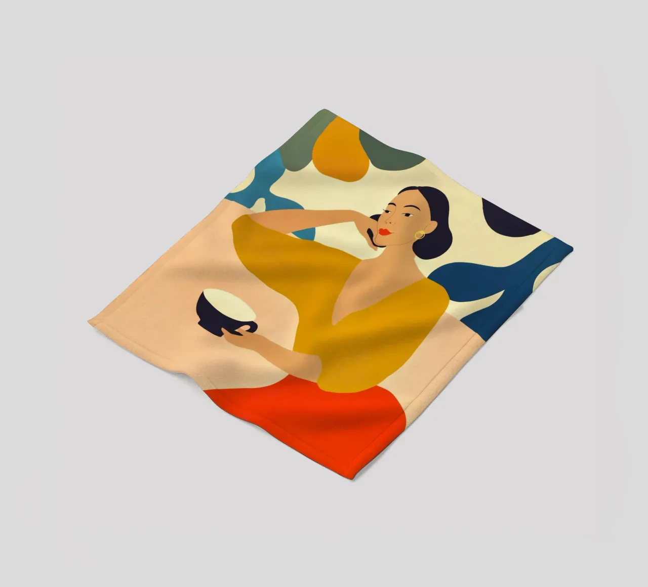 Un momento di pace nella caffetteria | Quadro di cucina coperta in pile da Autofocus