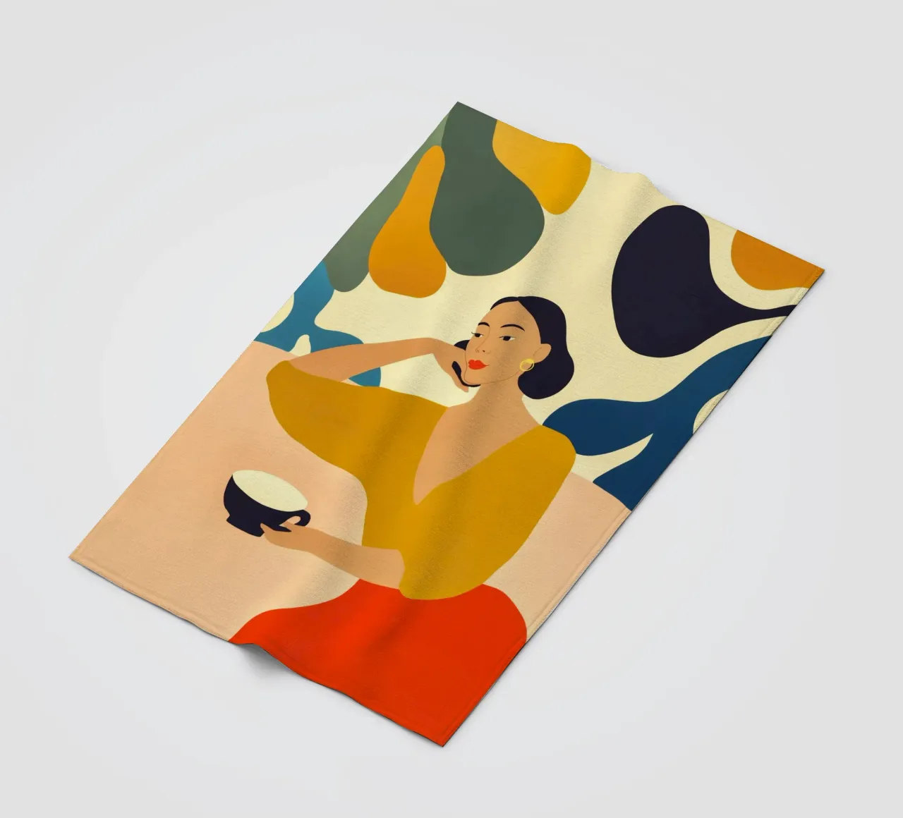 Un momento di pace nella caffetteria | Quadro di cucina coperta in pile da Autofocus