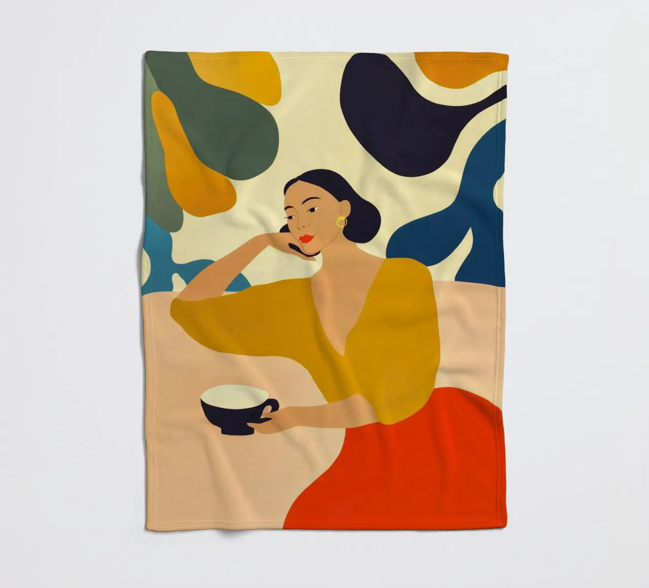 Un momento di pace nella caffetteria | Quadro di cucina coperta in pile da Autofocus