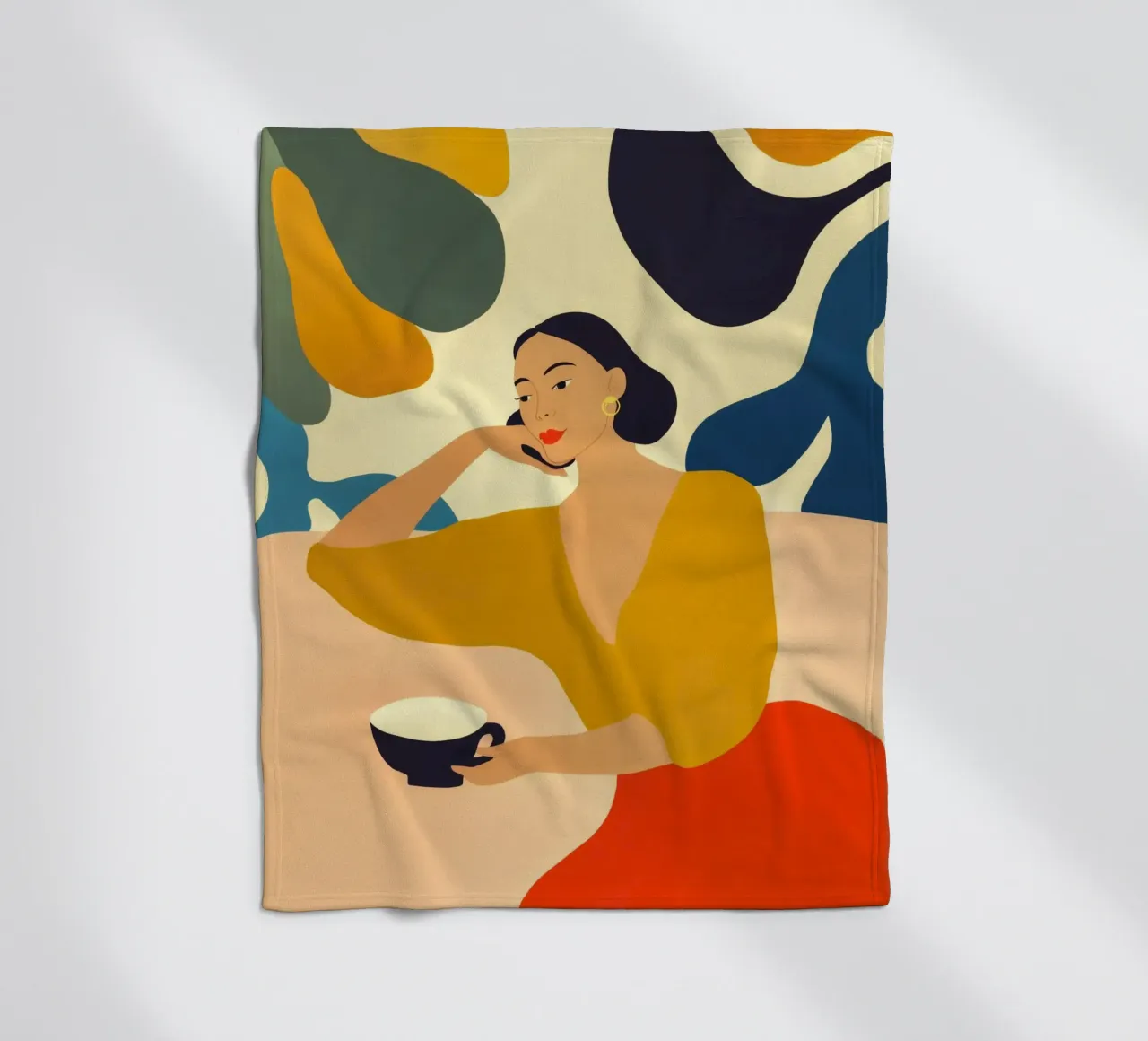 Un momento di pace nella caffetteria | Quadro di cucina coperta in pile da Autofocus
