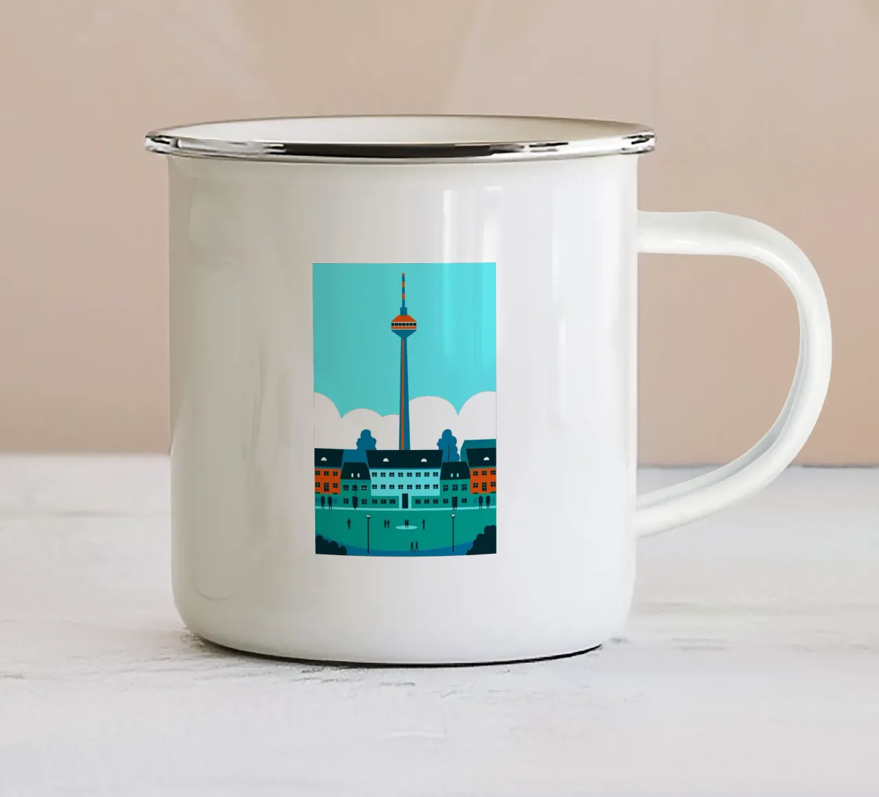 Città di Berlino tazza in smalto da TODAY'S SHOP