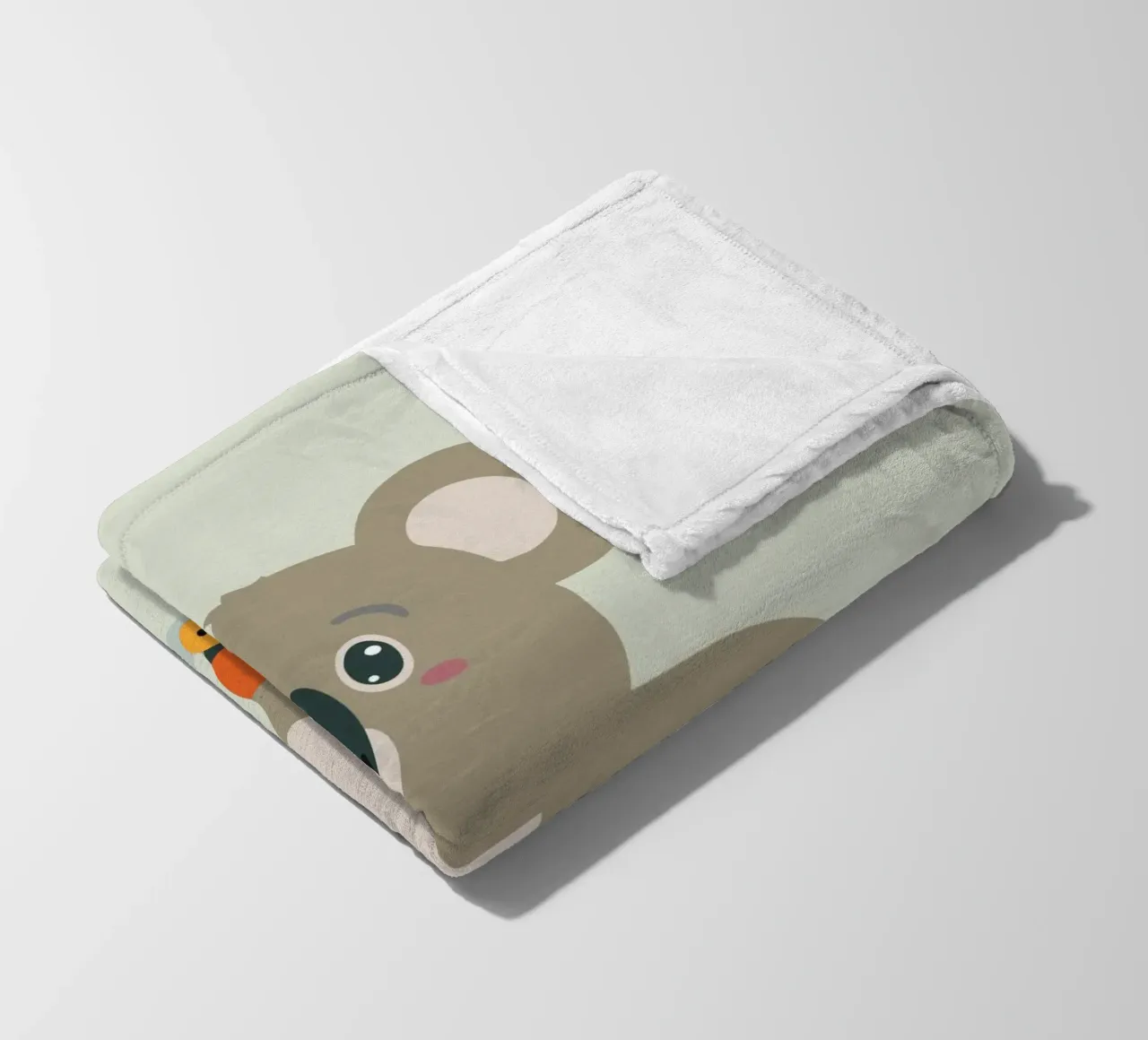 Koala con pattini a rotelle - Allegro motivo animale per piccoli avventurieri coperta in pile da namosh