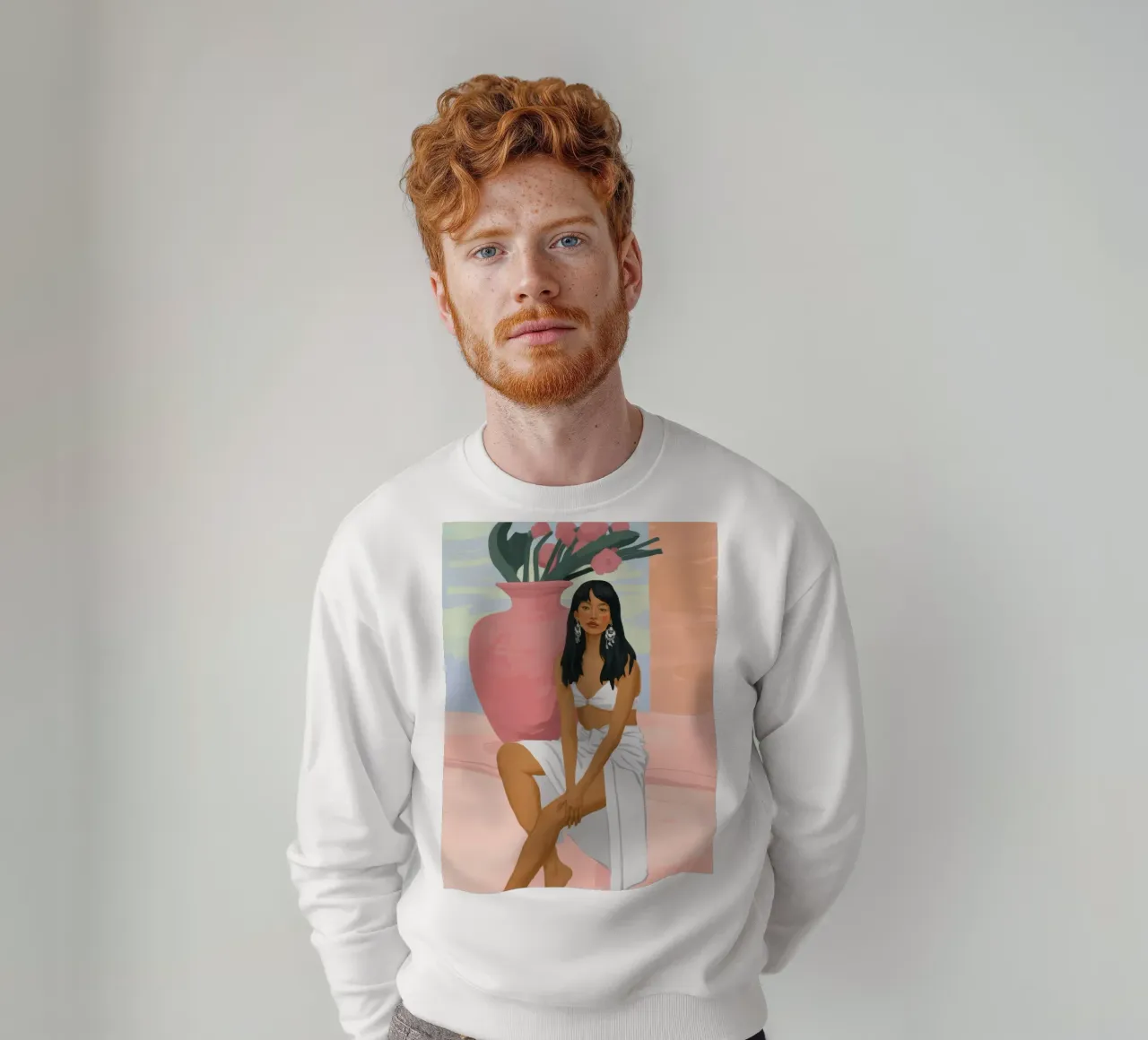 Elegante semplicità felpa da Petal Canvas