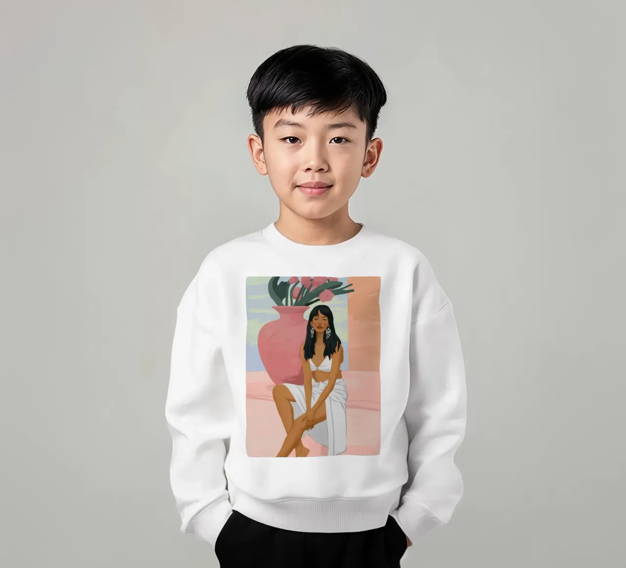 Elegante semplicità felpa bambino da Petal Canvas