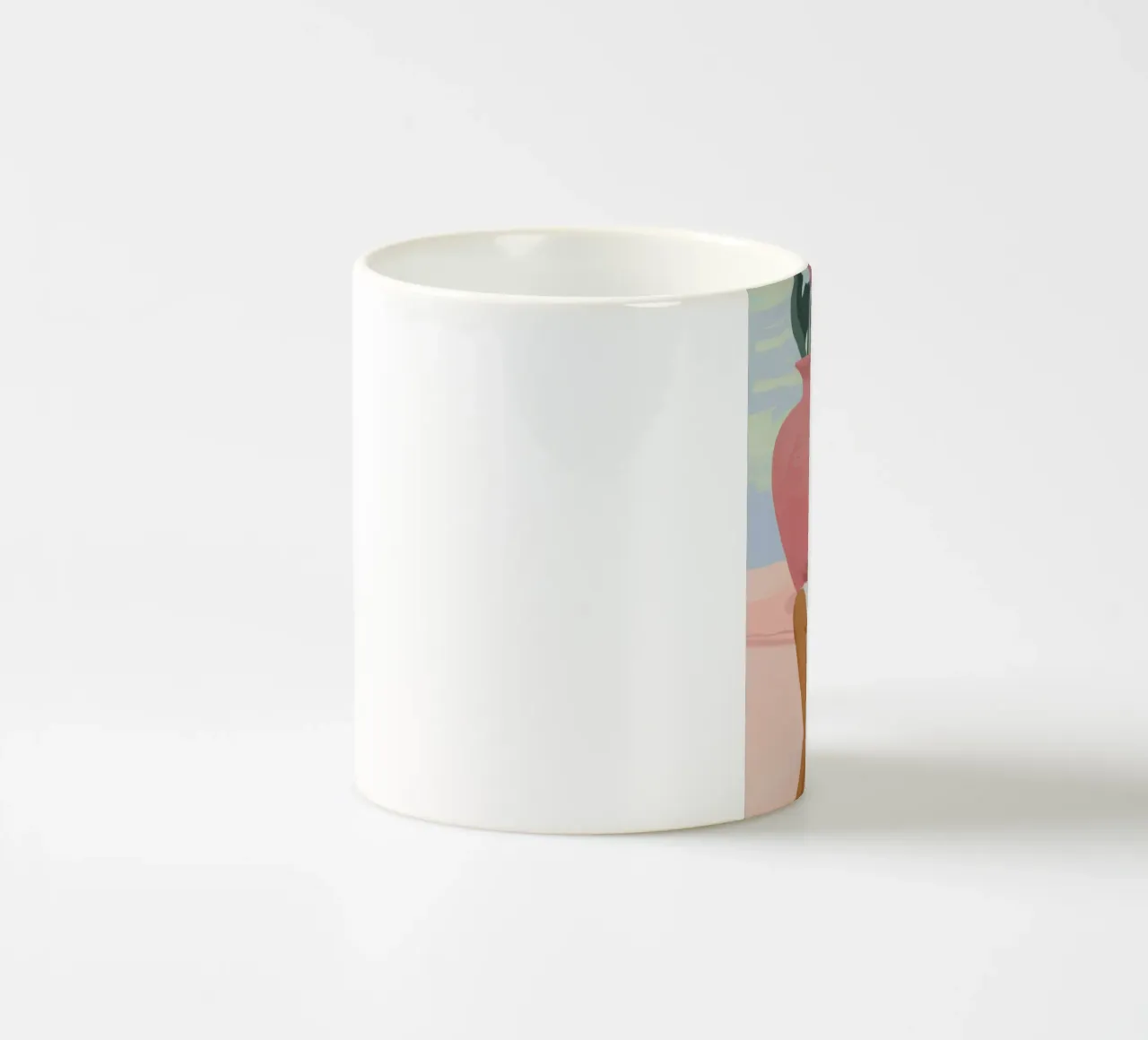 Elegante semplicità tazza in ceramica da Petal Canvas