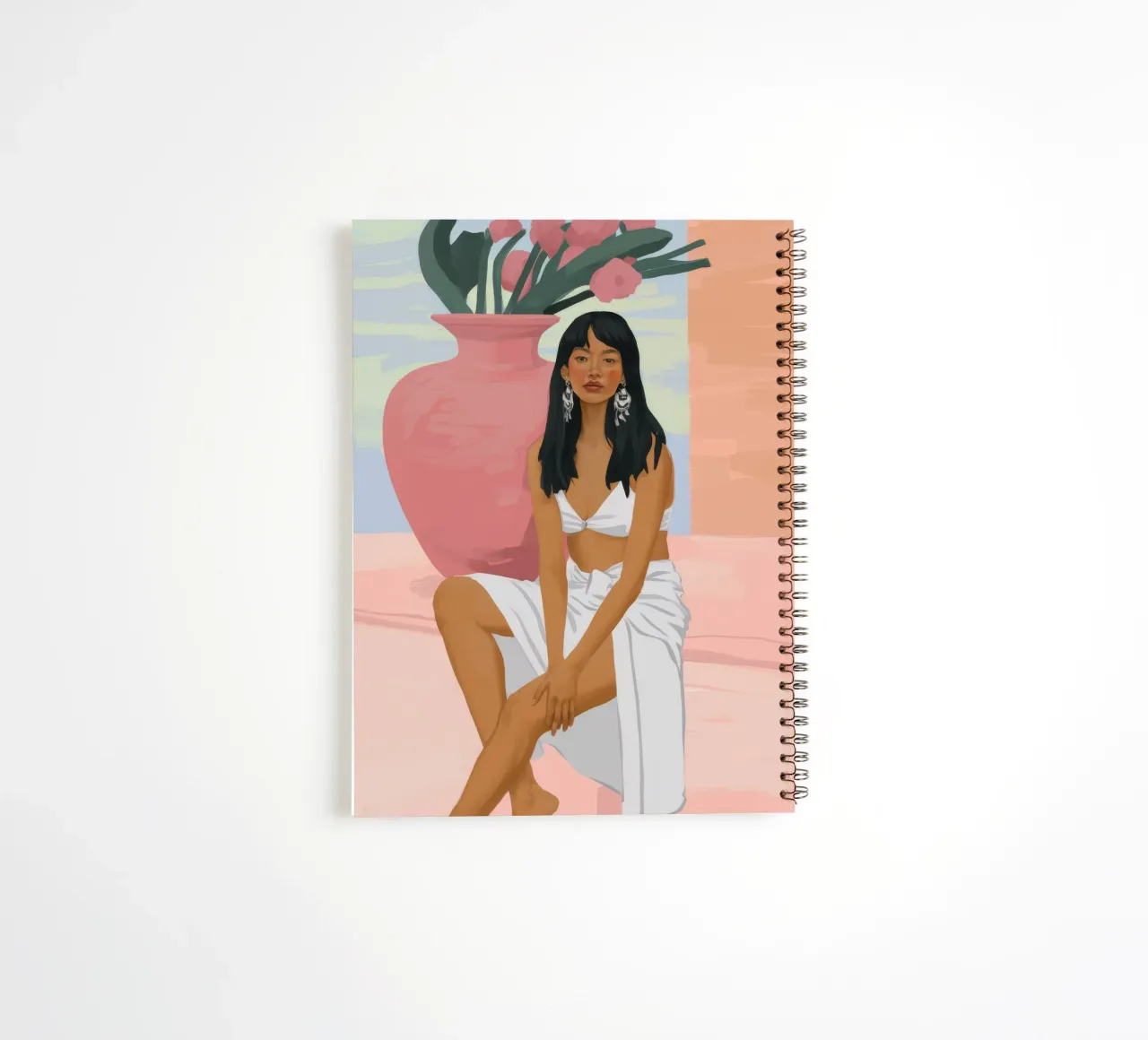 Elegant Simplicity spiral notebook by Petal Canvas