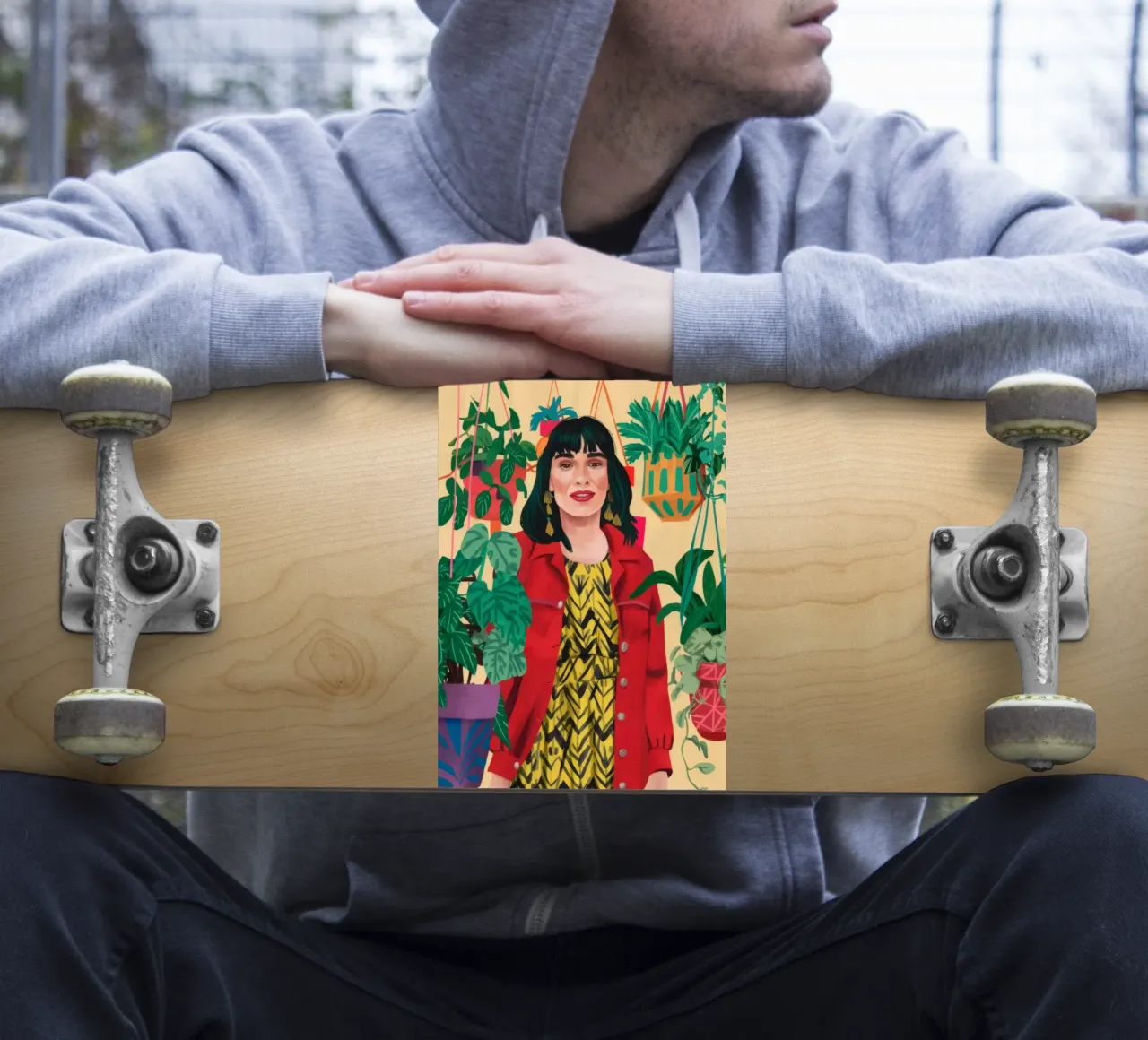 Una crescita vibrante adesivo da Petal Canvas