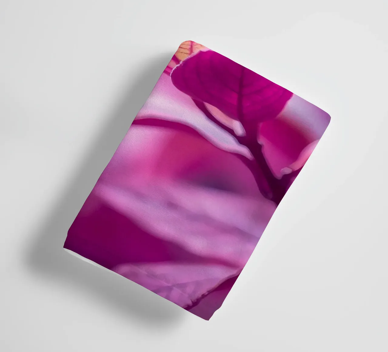 pink foliage illuminated by soft light in a calm look towel by DesignDoodle