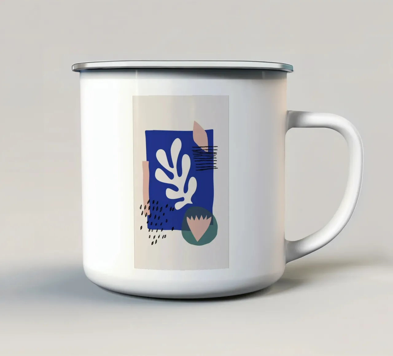 Spring Emaille Tasse von Pure