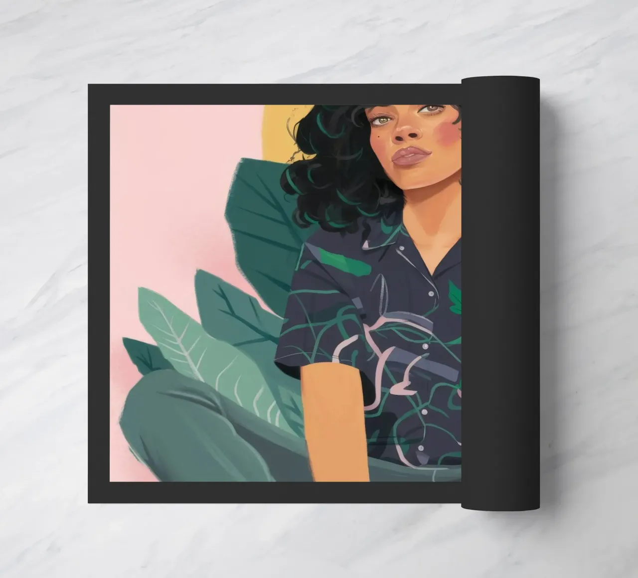 Natural Reflection doormat by Petal Canvas