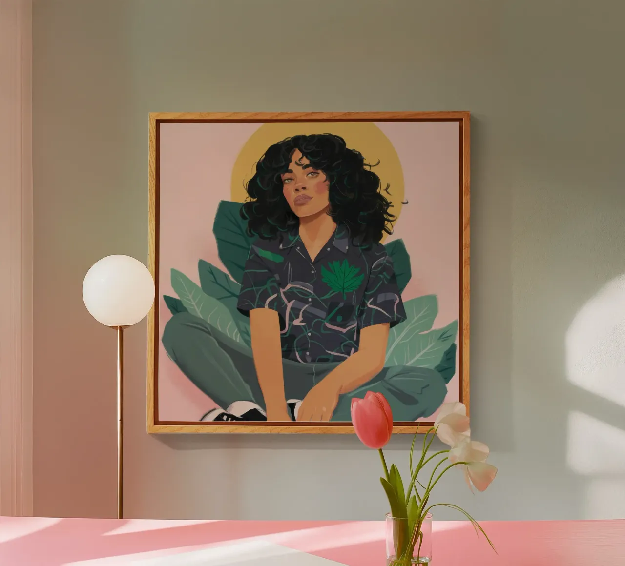 Riflesso naturale plexiglass da Petal Canvas