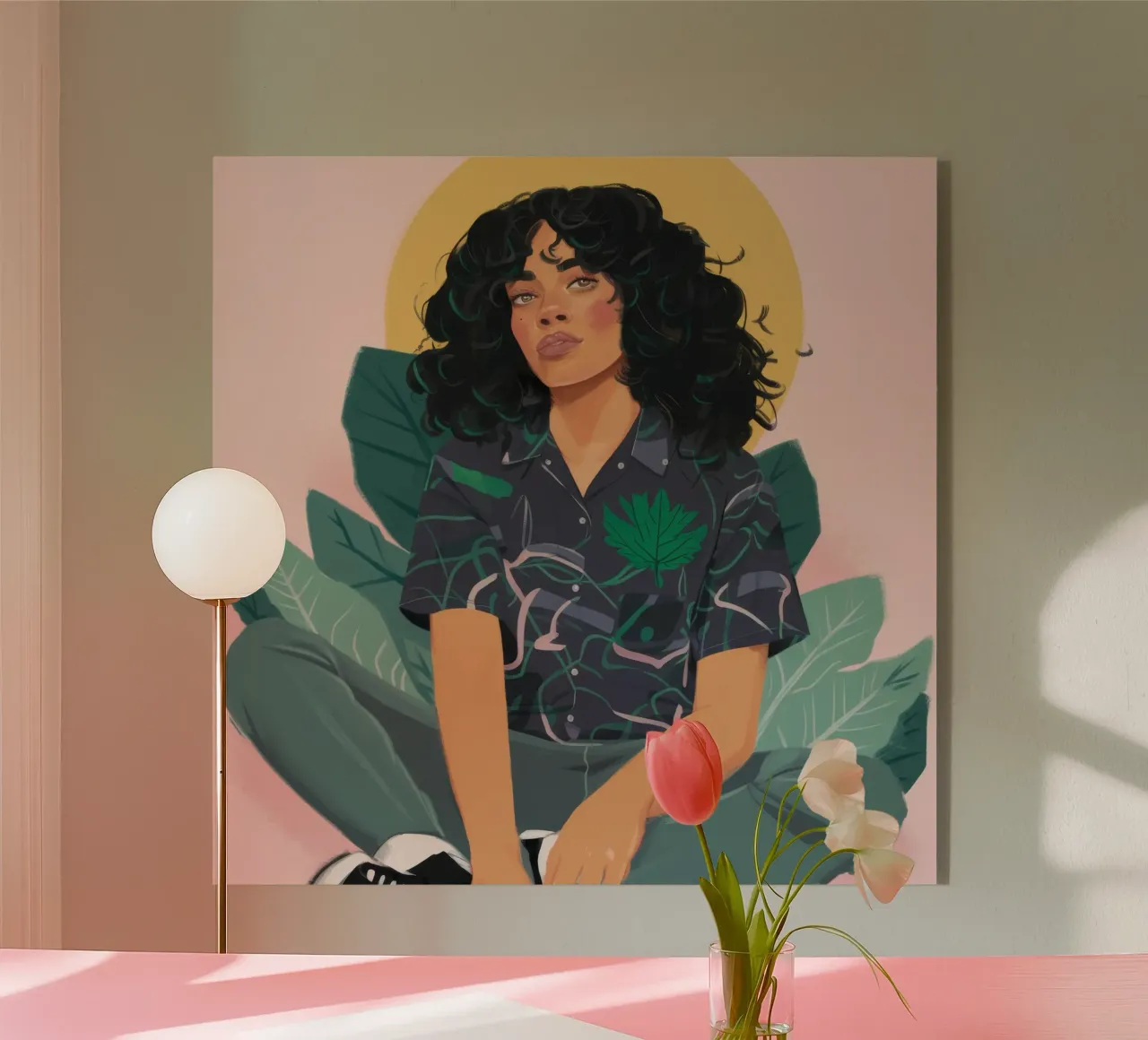 Natural Reflection acryl van Petal Canvas